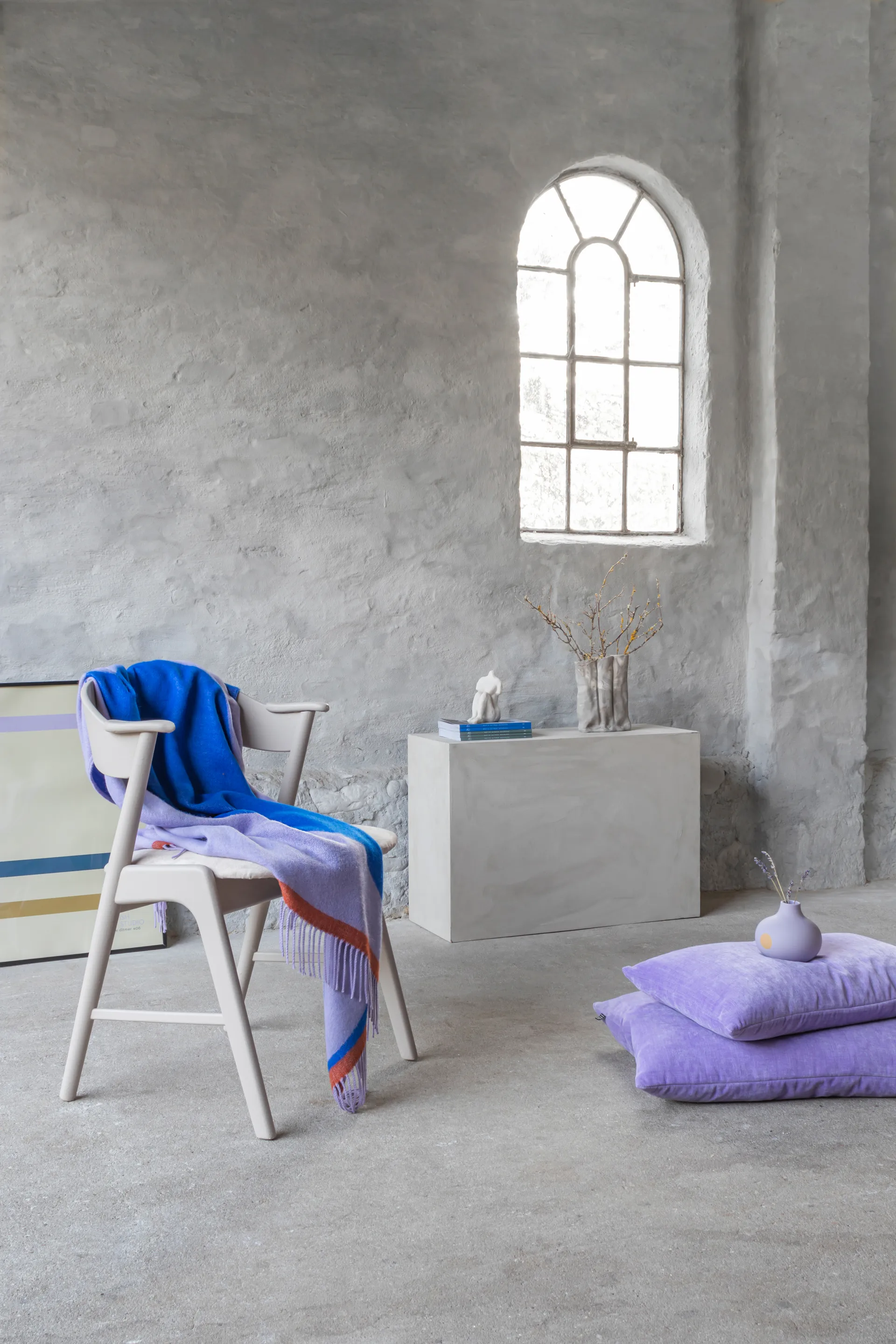 Gallery pledd 125 x 170 cm, Lilac Mette Ditmer