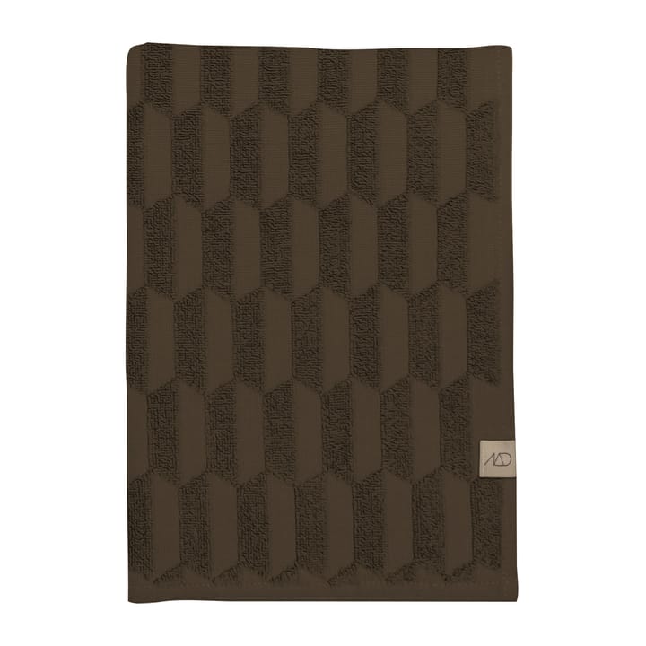 Geo håndkle 50 x 95 cm - Chocolate - Mette Ditmer