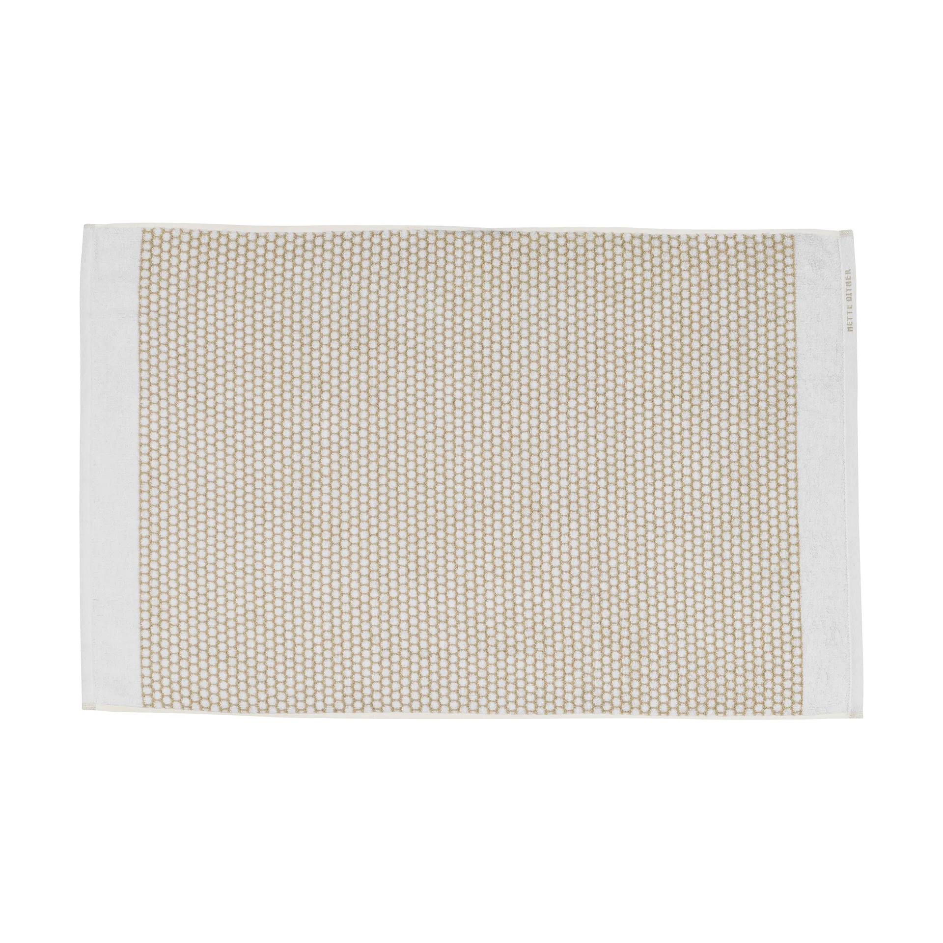 Grid baderomsmatte 50 x 80 cm, Sand-offwhite Mette Ditmer