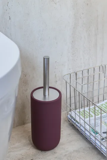 Lotus play toalettbørste, inkl 2 toalettbørstehoder - Wine - Mette Ditmer