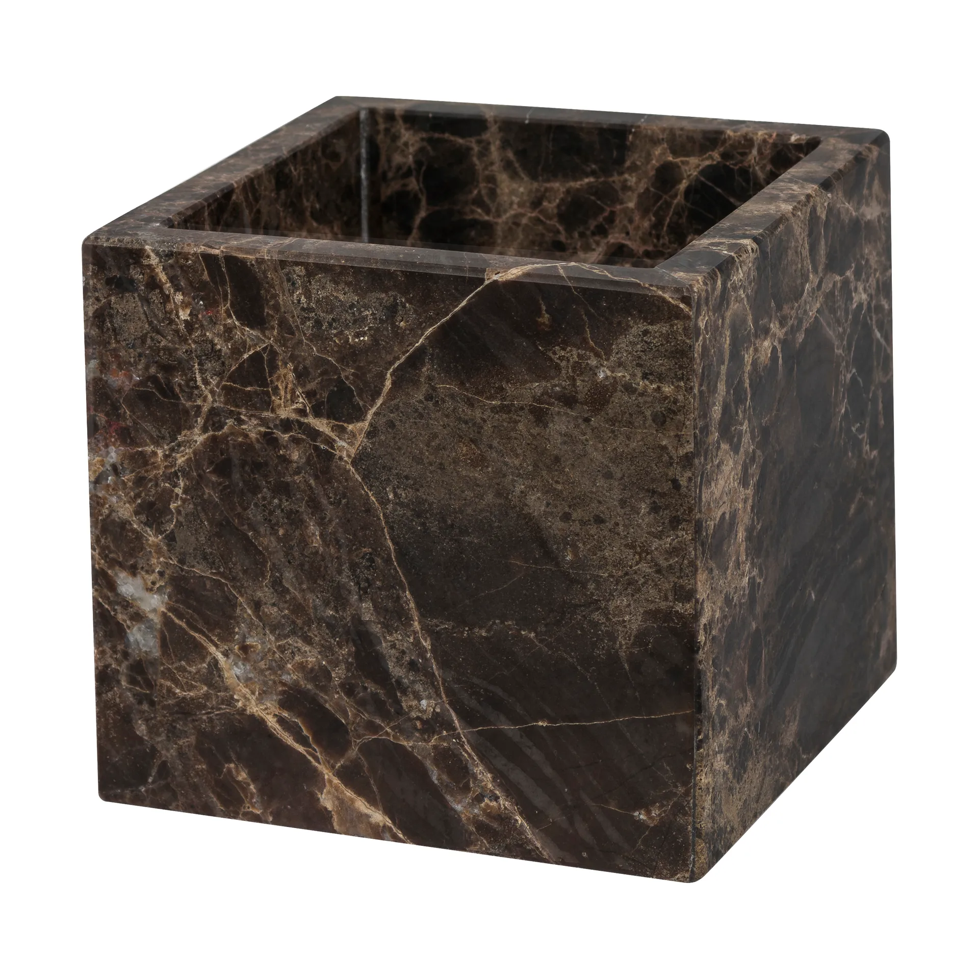 Marble kube 8,5x8,5 cm, Brown Mette Ditmer