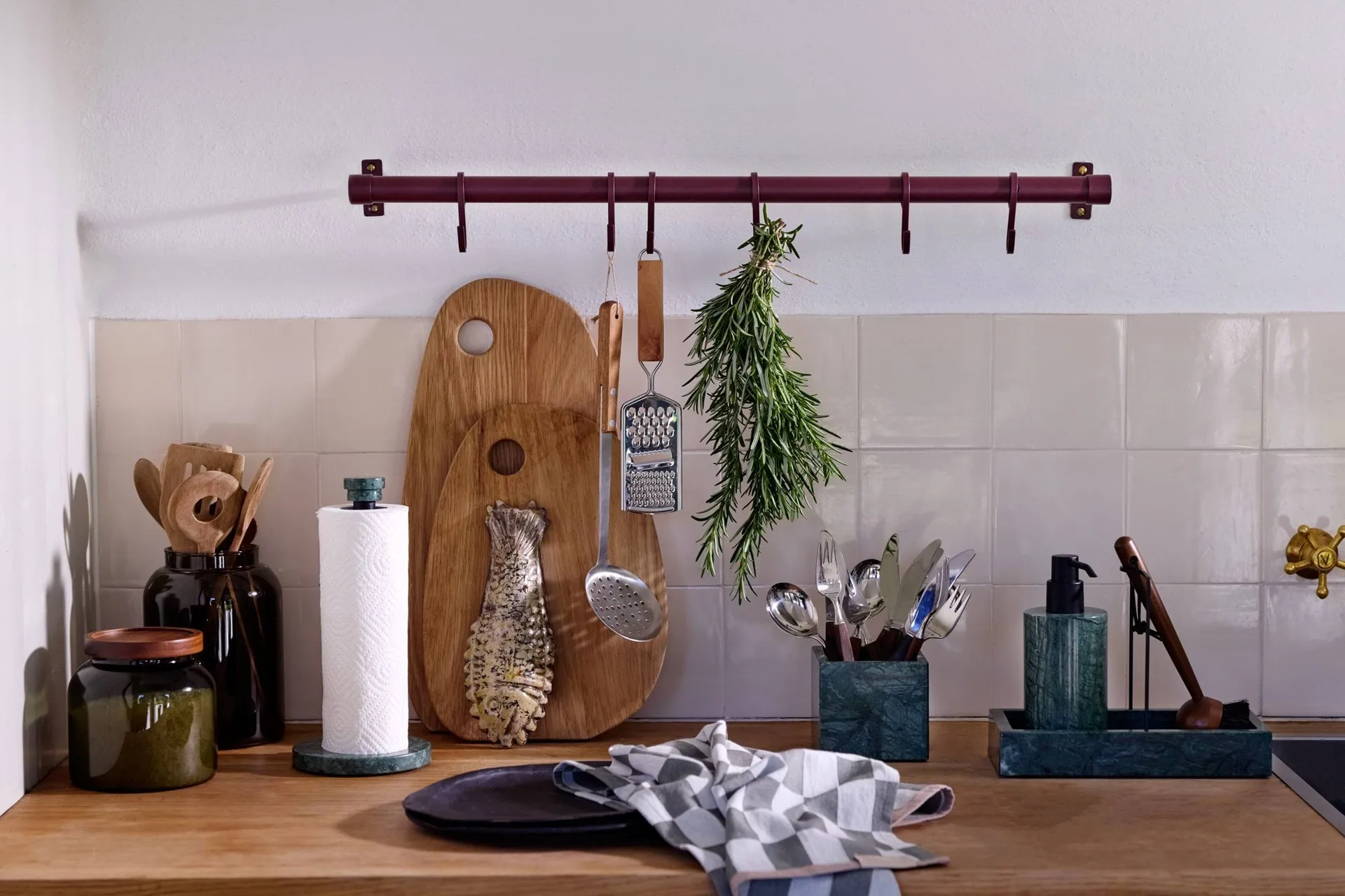 Marble papirhåndkleholder, Grønn Mette Ditmer