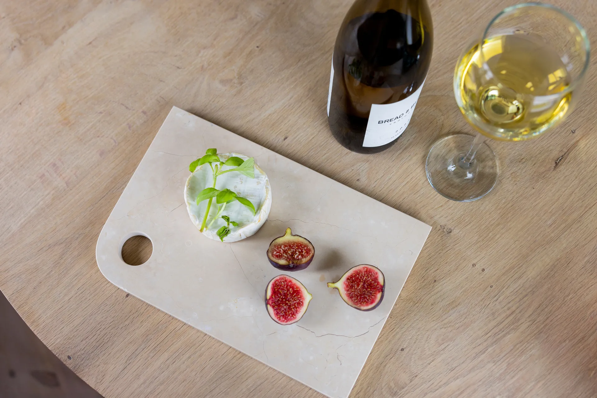 Marble serveringsbrett medium 20x30 cm, Sand Mette Ditmer