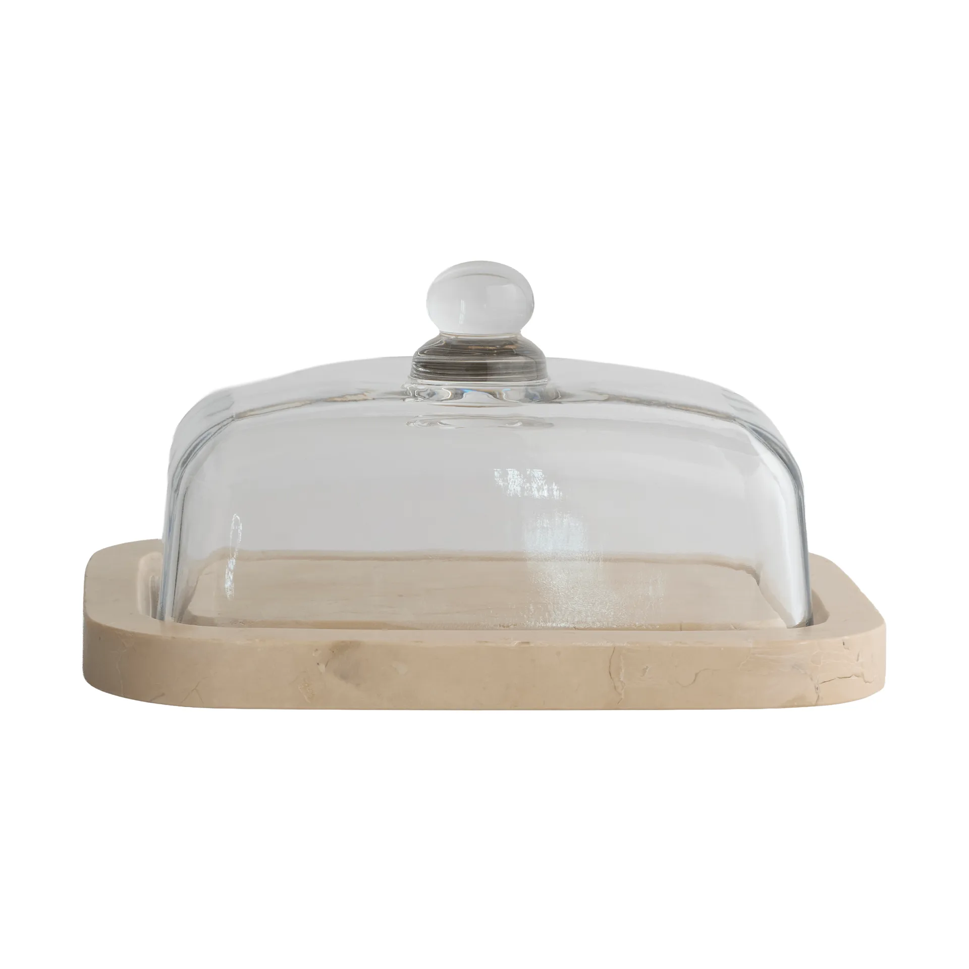 Marble smørboks, Beige, 14x19,5x10,5 cm Mette Ditmer