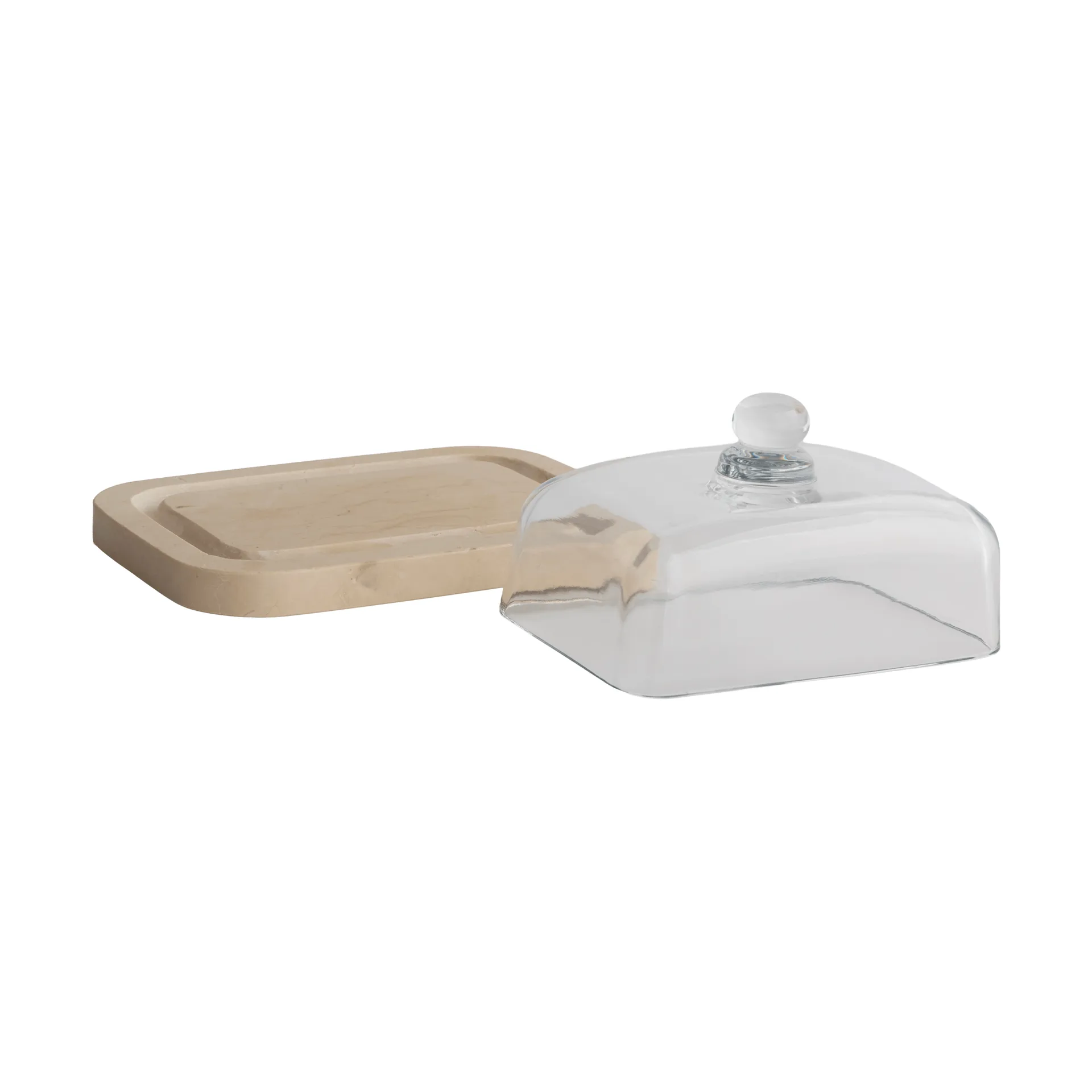 Marble smørboks, Beige, 14x19,5x10,5 cm Mette Ditmer