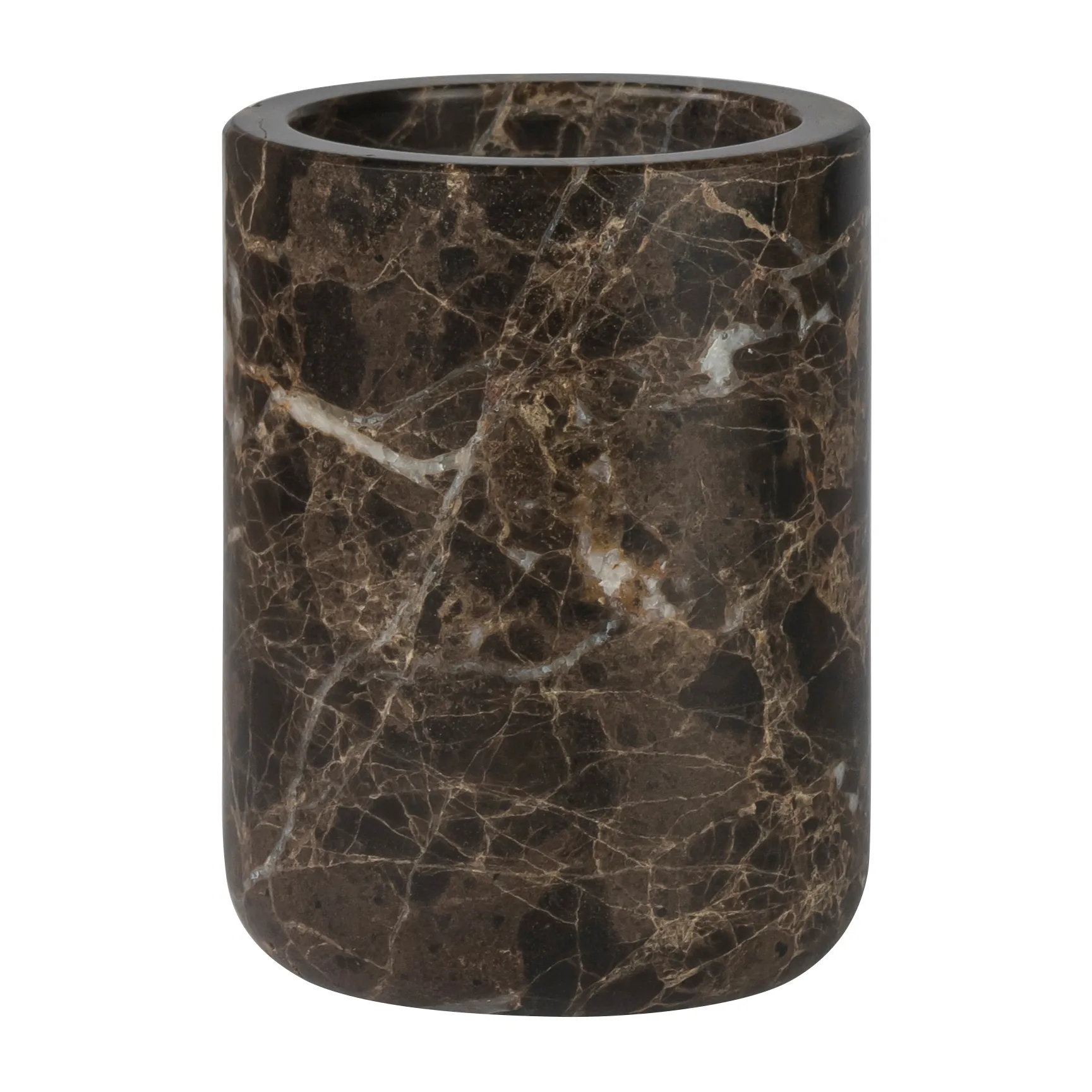 Marble tannbørsteholder 10 cm, Brun Mette Ditmer