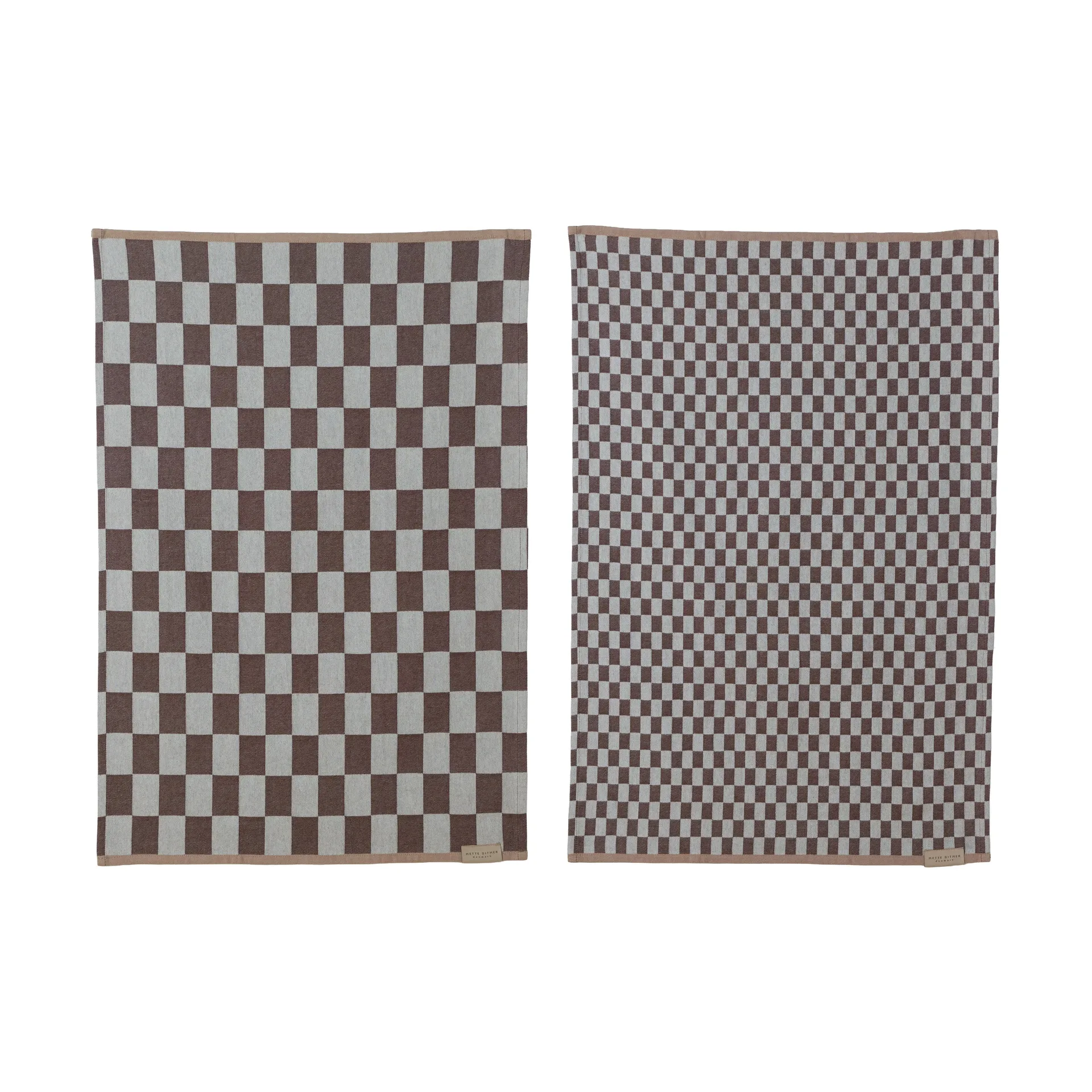 Mini-Max kjøkkenhåndkle 2-pakning, Brown (brun), 50x70 cm Mette Ditmer