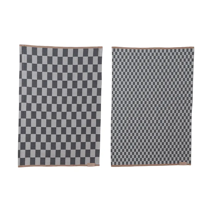 Mini-Max kjøkkenhåndkle 2-pakning - Grey (grå), 50x70 cm - Mette Ditmer