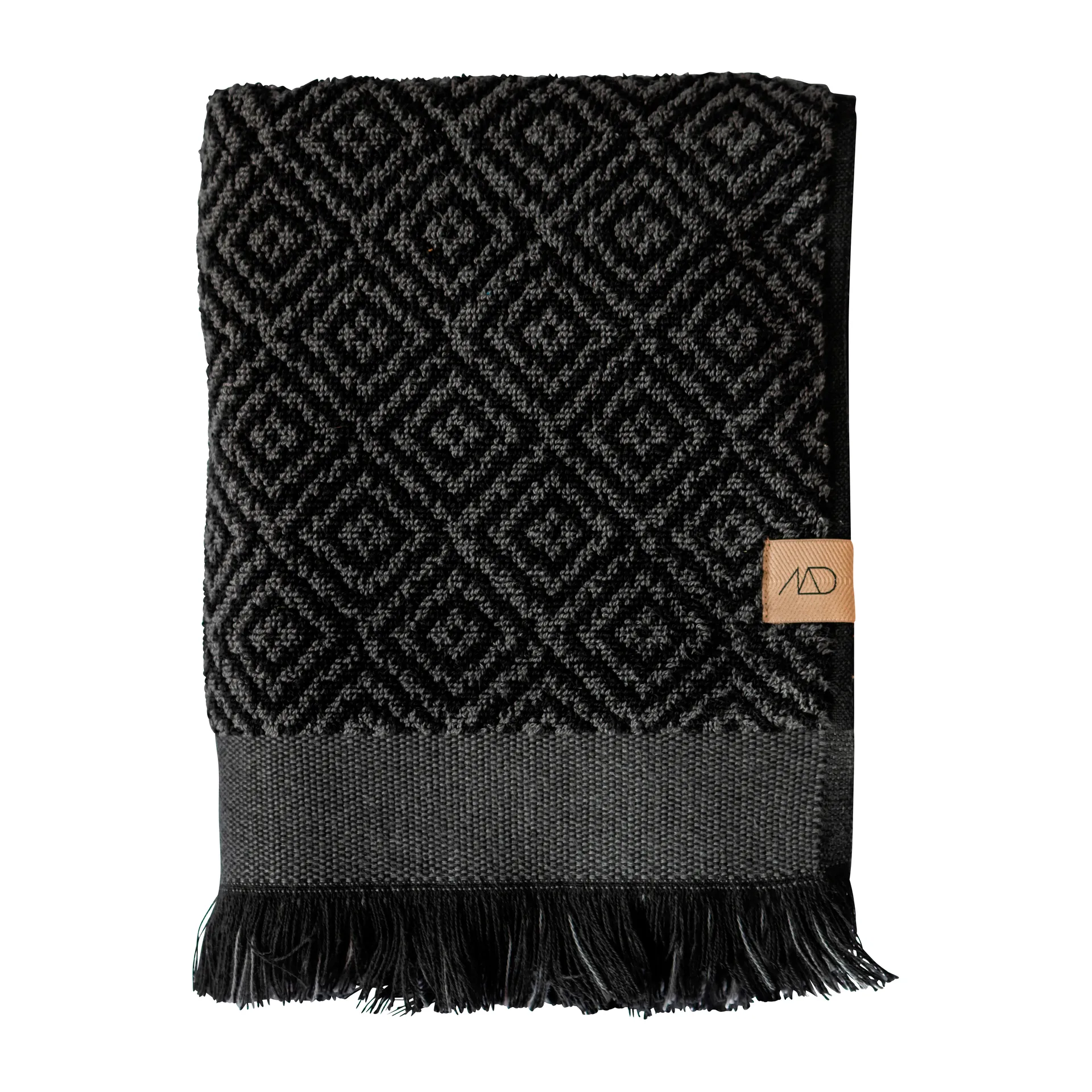 Morocco håndkle 70 x 135 cm, Black-grey Mette Ditmer