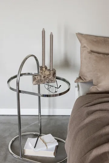 Moves sidebord - Chrome, 34,5x51x76,5 cm - Mette Ditmer