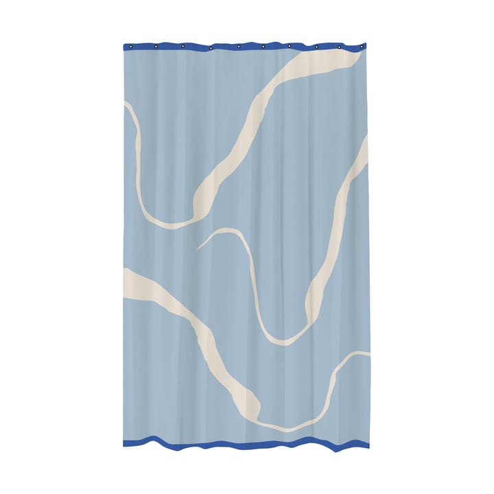 Nova Arte dusjforheng 150 x 200 cm - Light blue-offwhite - Mette Ditmer