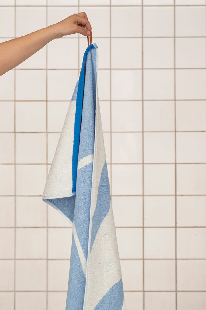 Nova Arte håndkle 50 x 90 cm 2-pakning, Light blue-offwhite Mette Ditmer