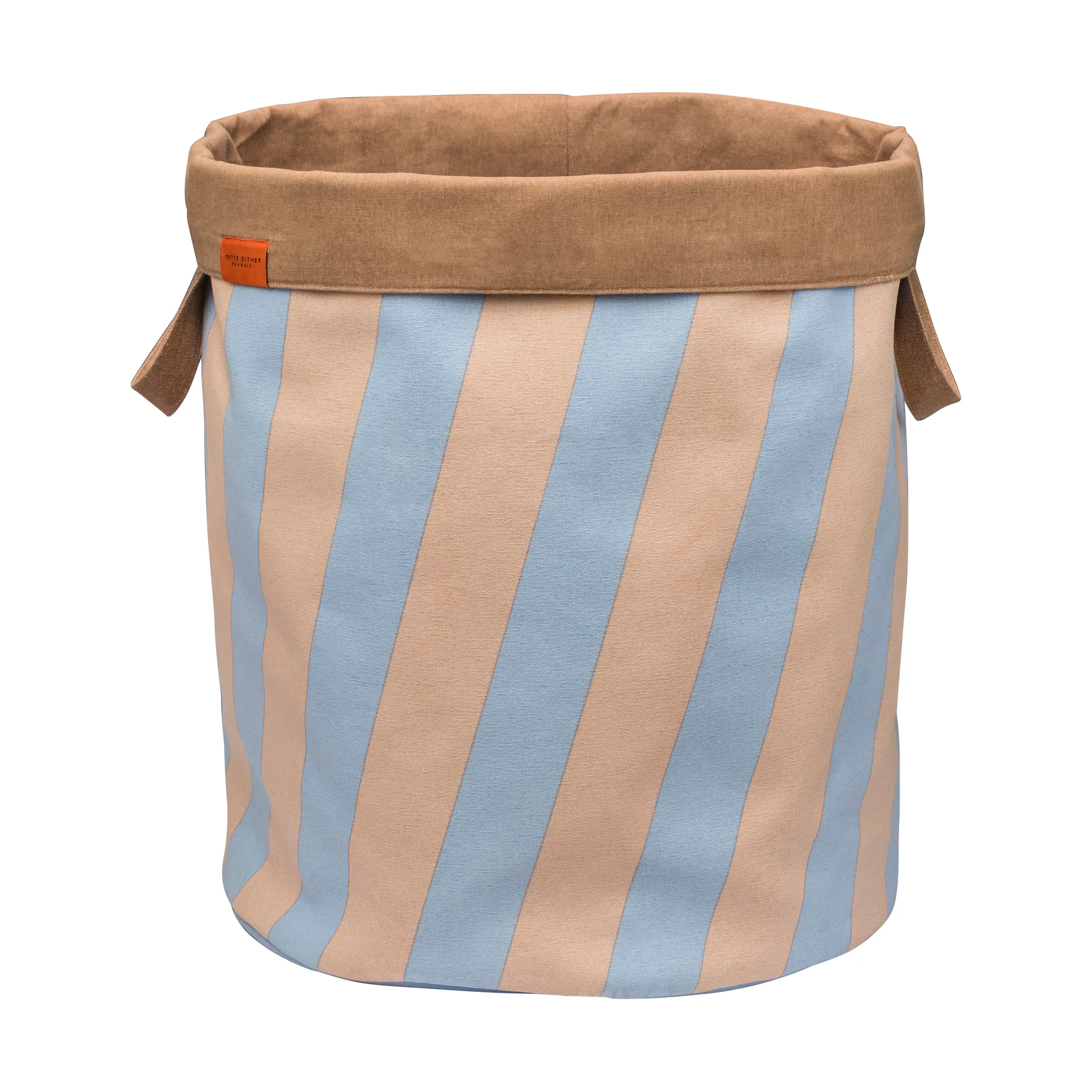 Nova Arte vaskekurv 40 x 40 x 50 cm, Light blue-powder rose Mette Ditmer