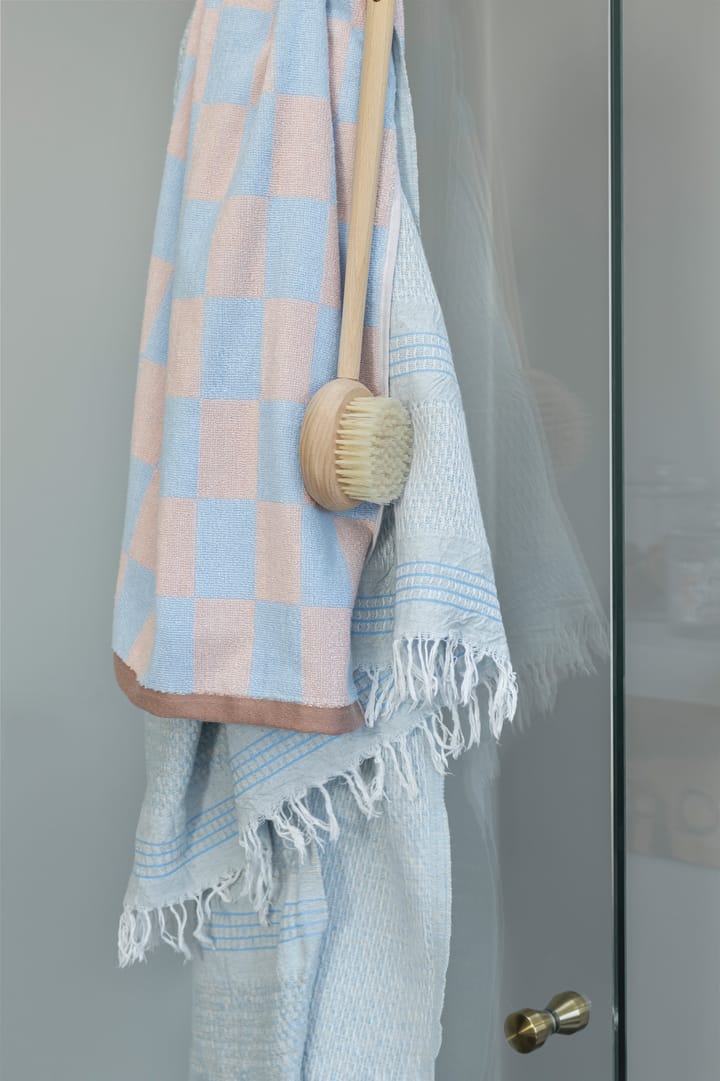 Retro håndkle 50x90 cm, Light blue Mette Ditmer