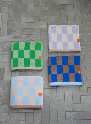 Retro håndkle - Lilac, 70x133 cm - Mette Ditmer