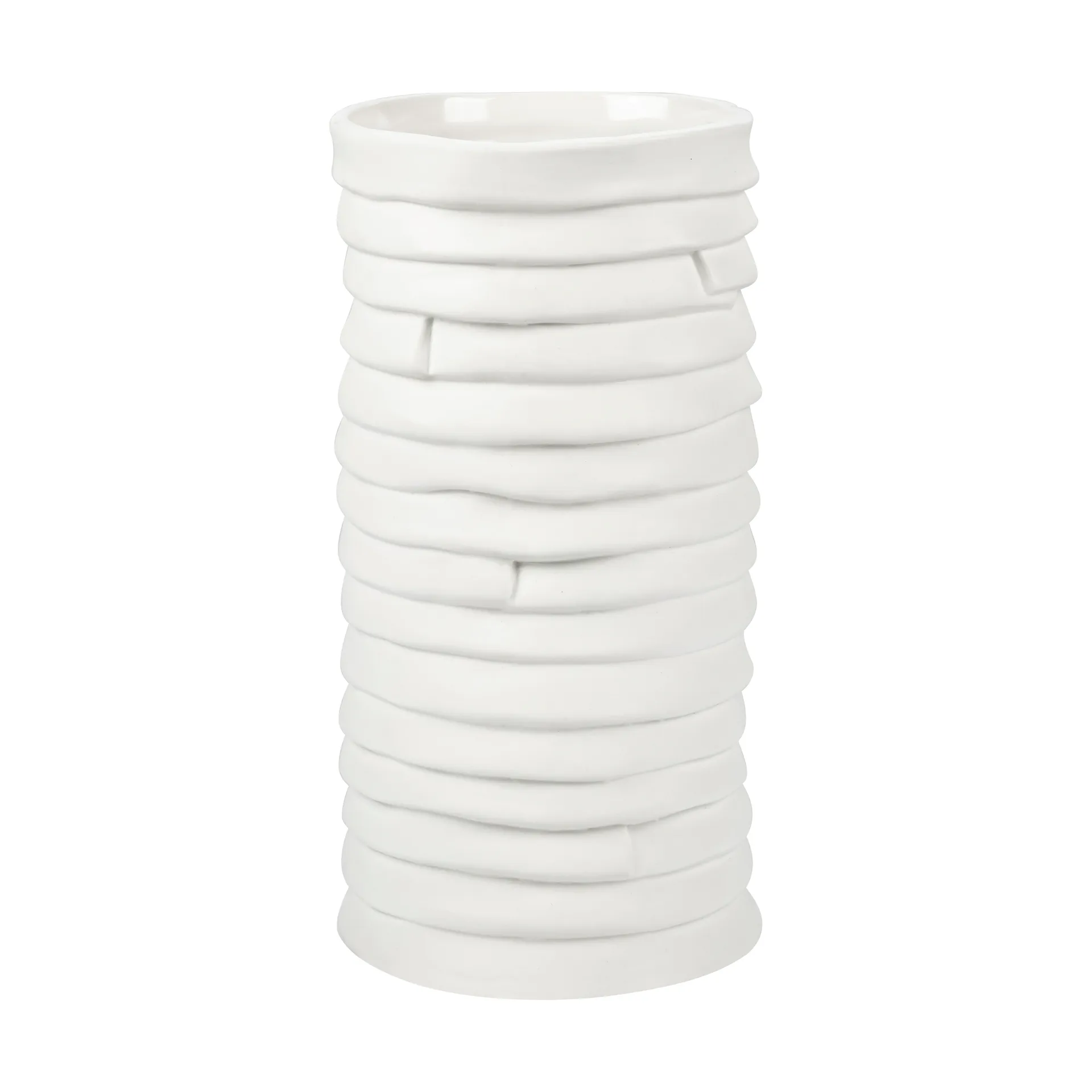 Ribbon vase large 20 cm, Offwhite Mette Ditmer