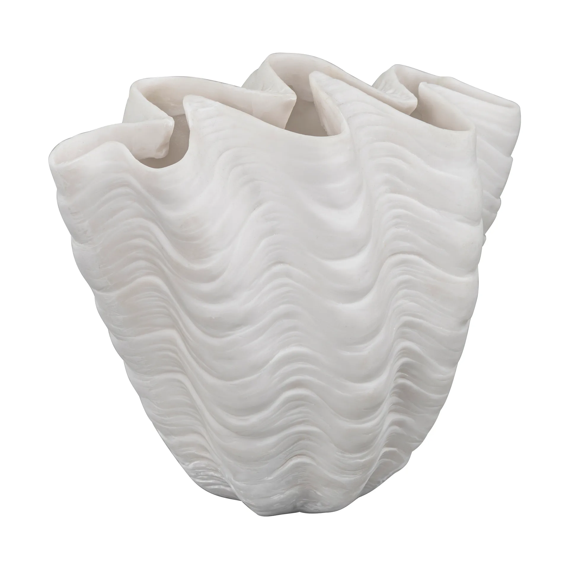 Shell vase, Small, 22 cm, white Mette Ditmer