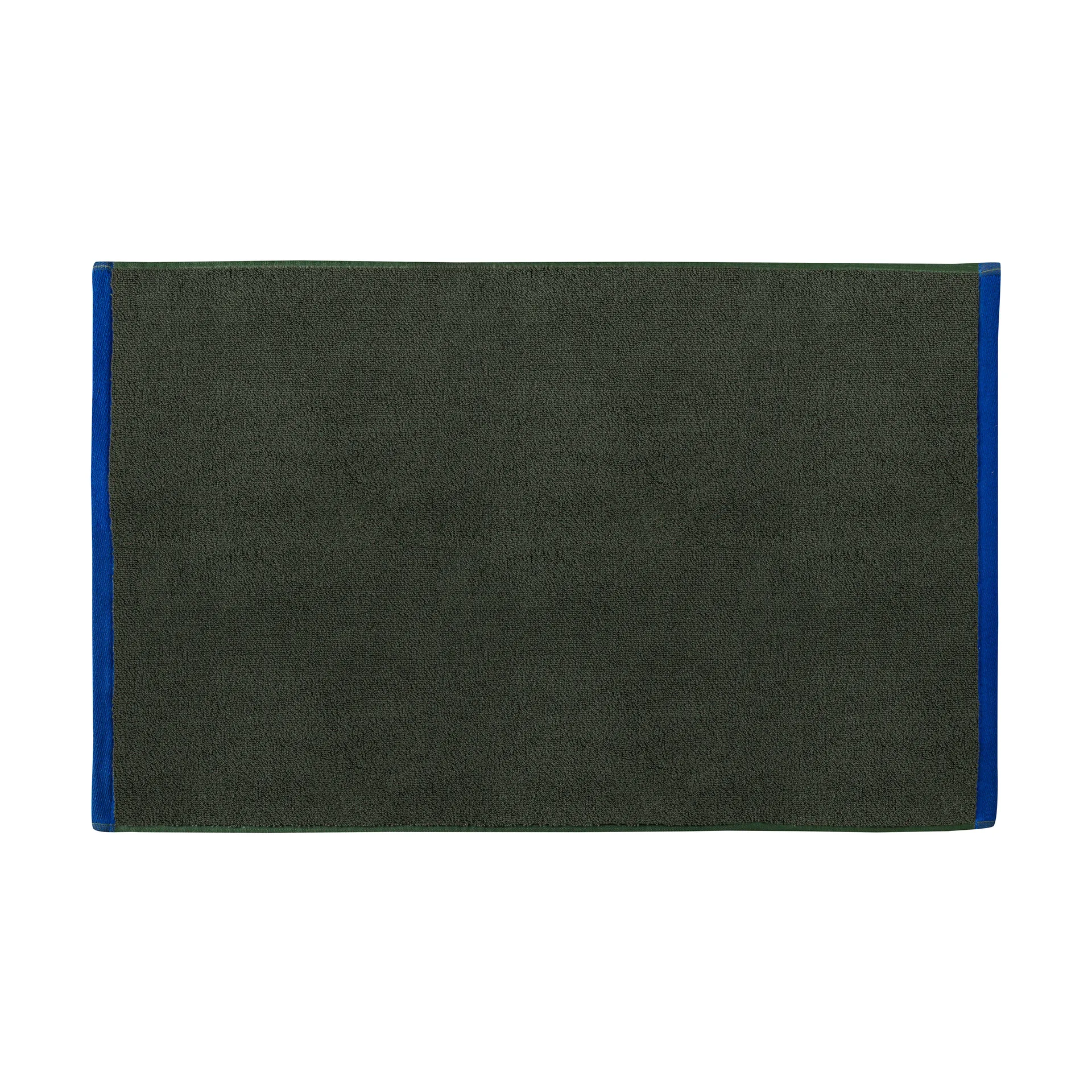 Soft baderomsmatte 50x80 cm, Dark olive-light blue Mette Ditmer