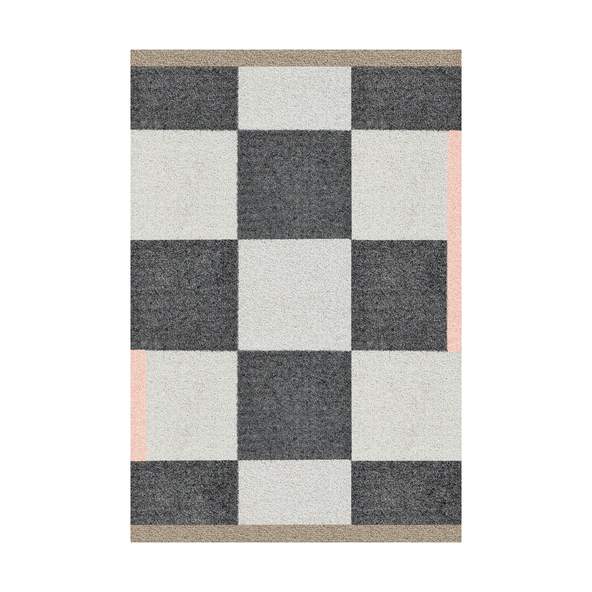 Square all-arround Dørmatte, Dark grey, 55x80 cm Mette Ditmer