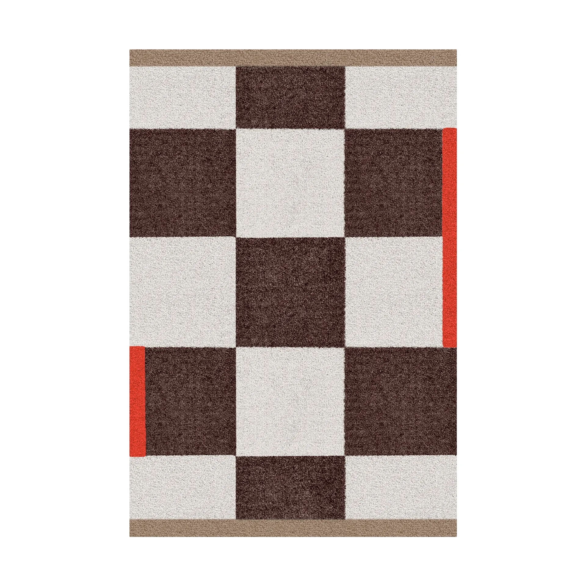 Square all-round teppe small, Brown Mette Ditmer