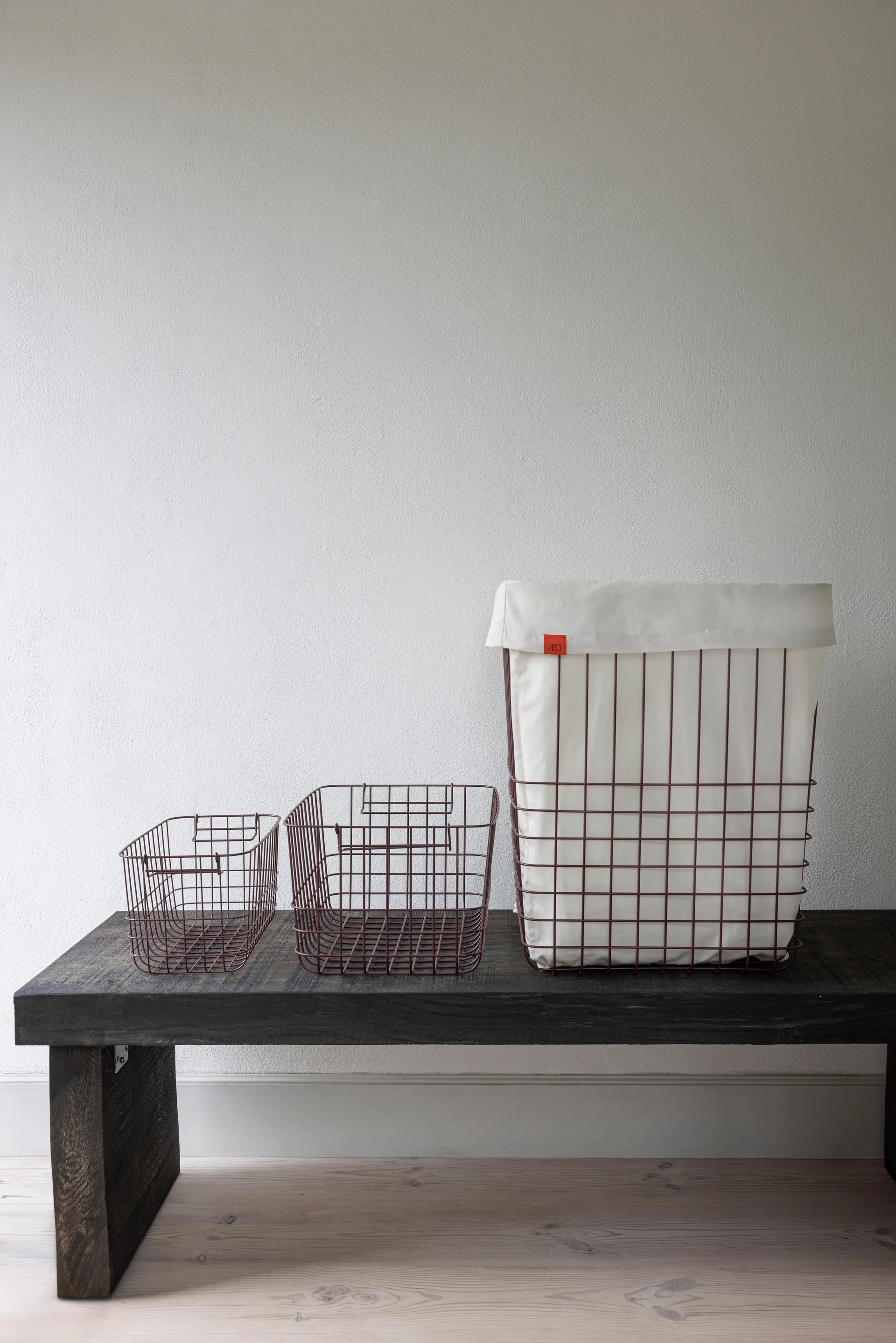 Store-it oppbevaringskurv med bomullspose large, Wine Mette Ditmer