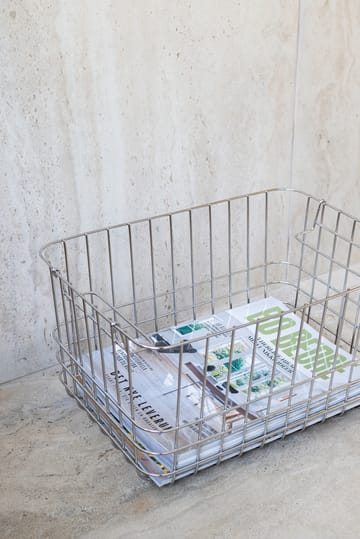 Store-it oppbevaringskurv medium - Chrome - Mette Ditmer