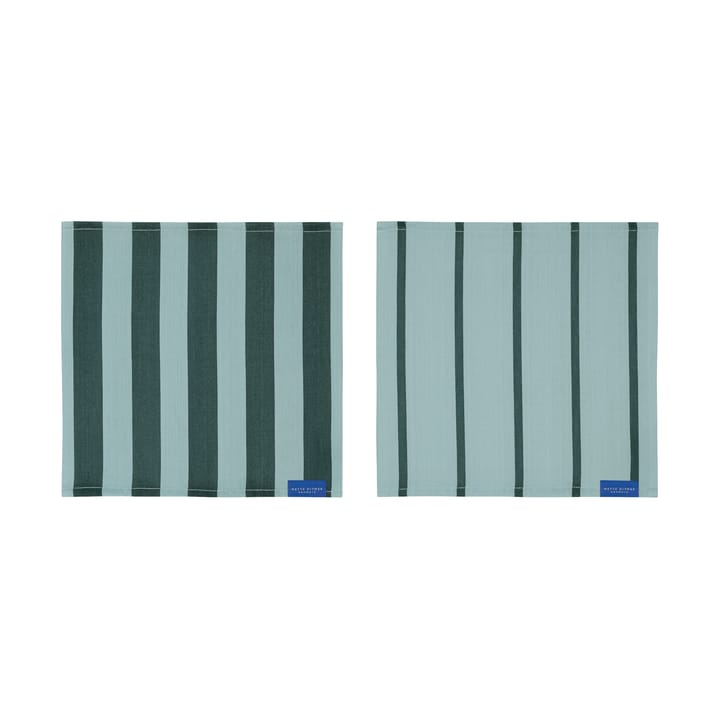 Stripes kjøkkenklut 33x33 cm 2-pack - Mint - Mette Ditmer