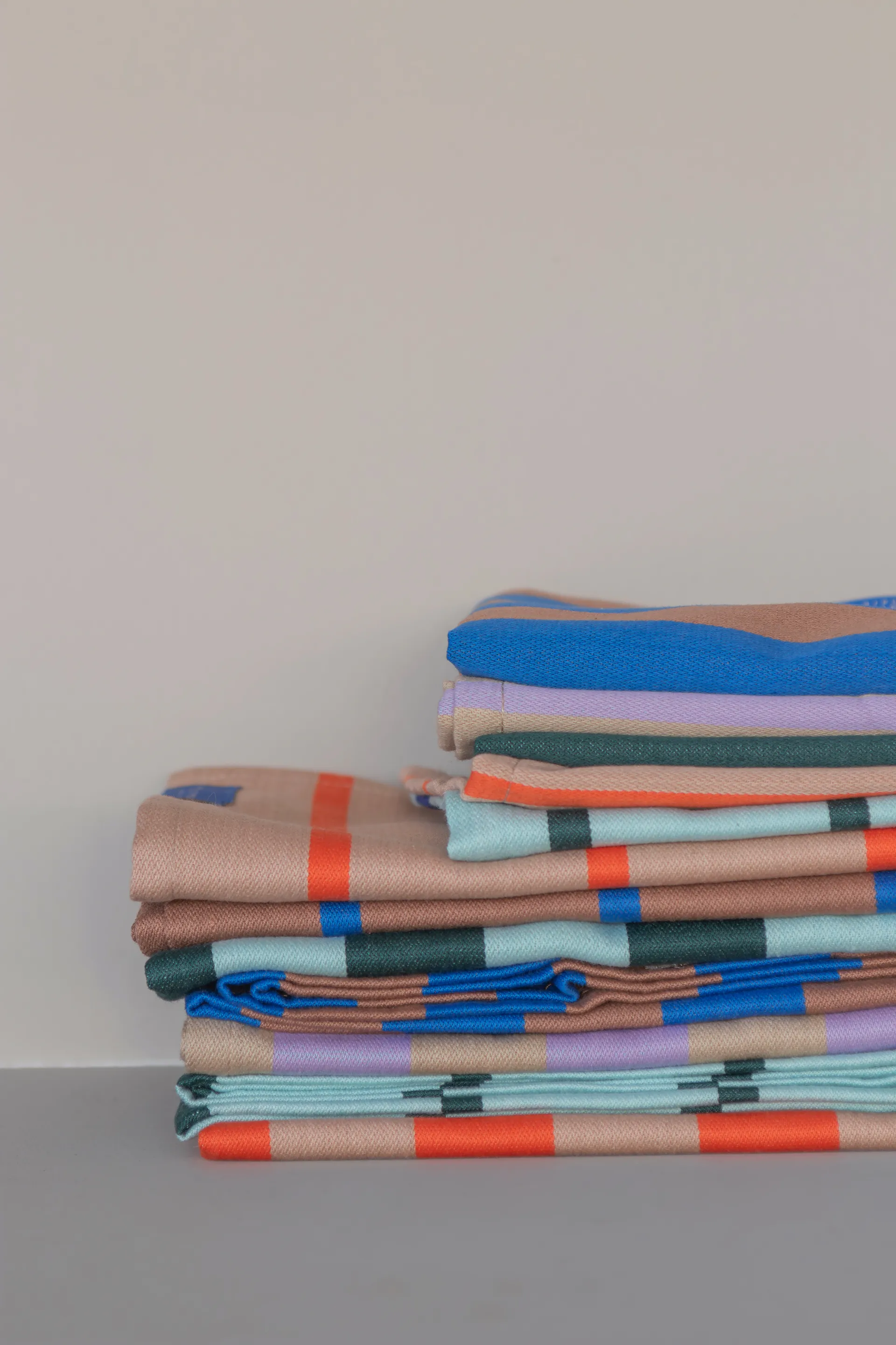 Stripes kjøkkenklut 33x33 cm 2-pack, Mint Mette Ditmer