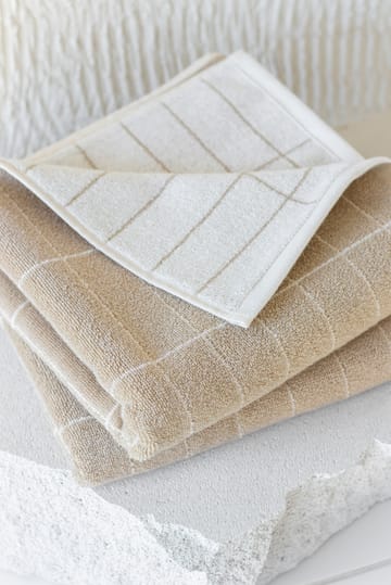 Tile Stone gjestehåndkle 38 x 60 cm 2-pakning - Sand-off white - Mette Ditmer