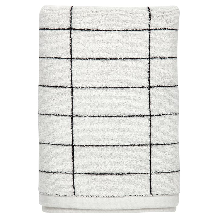 Tile Stone håndkle 50 x 100 cm - Svart-off white - Mette Ditmer