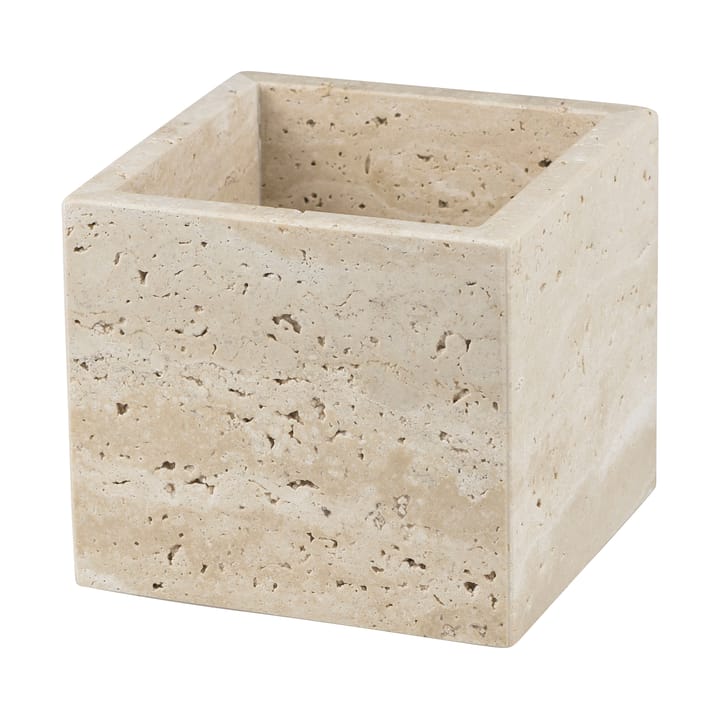 Travertin kube 10x10 cm - Linen - Mette Ditmer