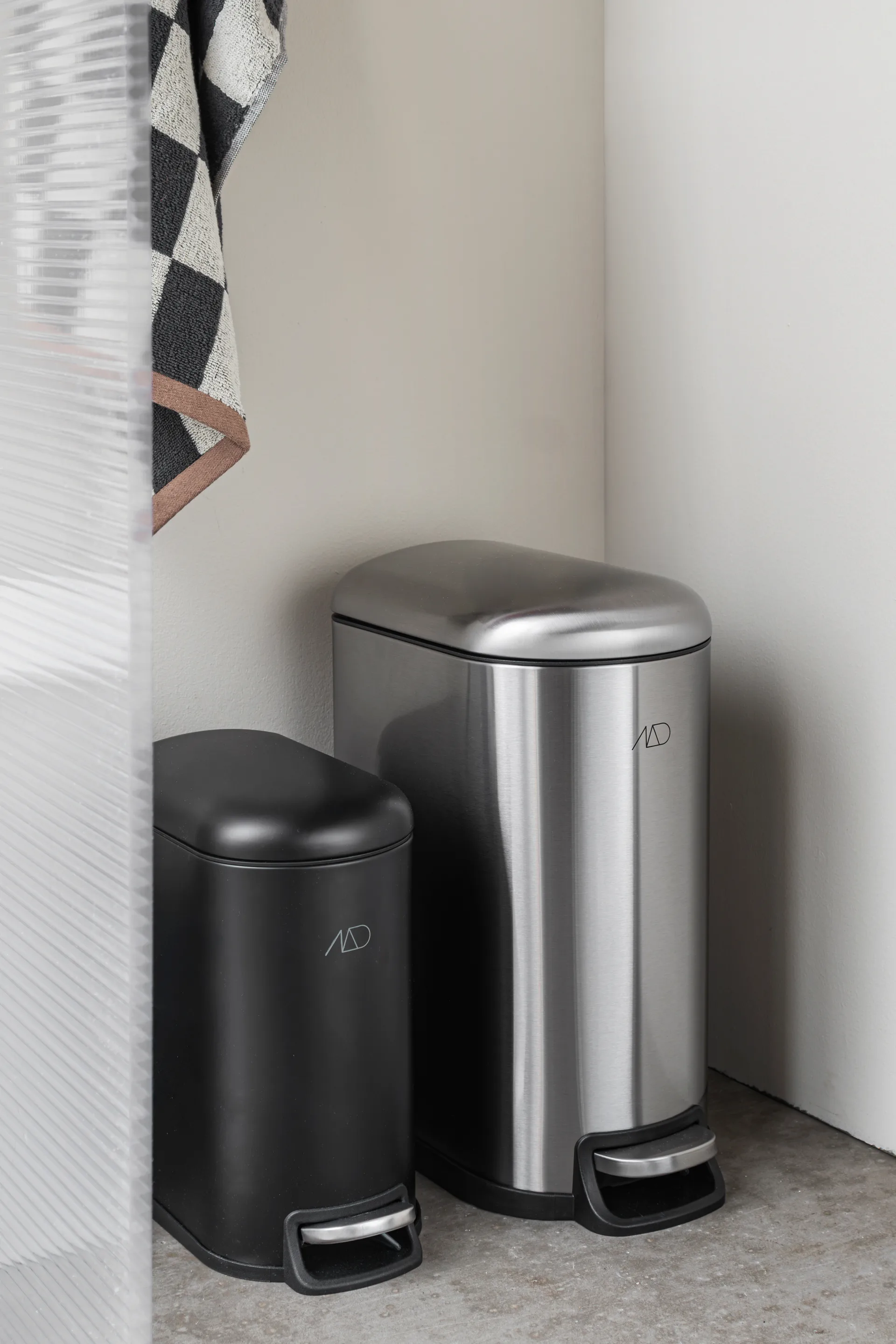 Walther pedalbøtte 10 liter, Steel Mette Ditmer