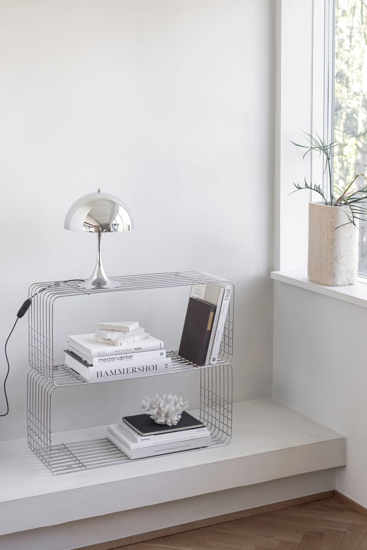 Wire hylle 31x70x26 cm, Chrome Mette Ditmer
