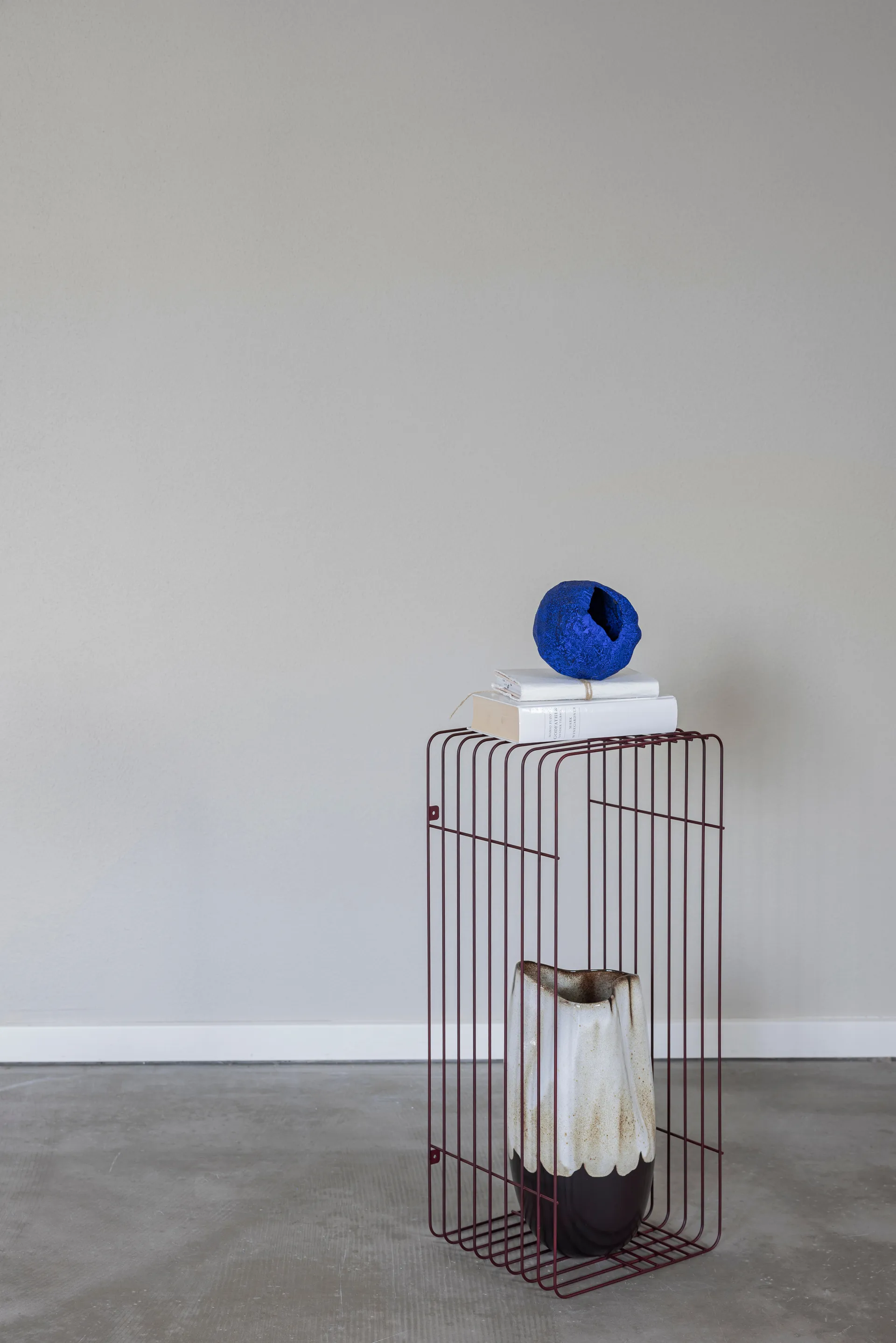 Wire hylle, Wine, 31x70x26 cm Mette Ditmer