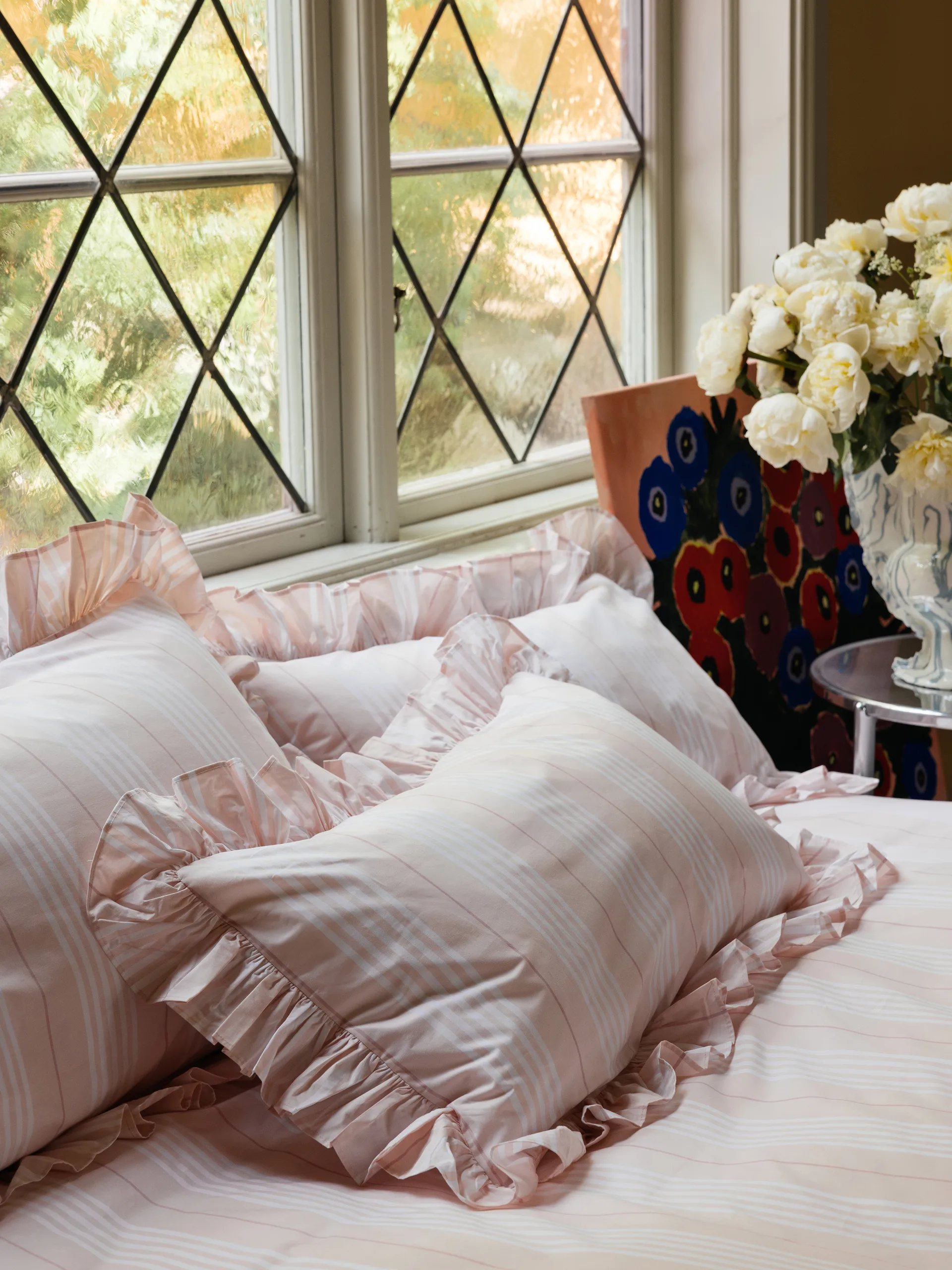 Camicia dynetrekk, Lyserosa, 220x220 cm Mille Notti