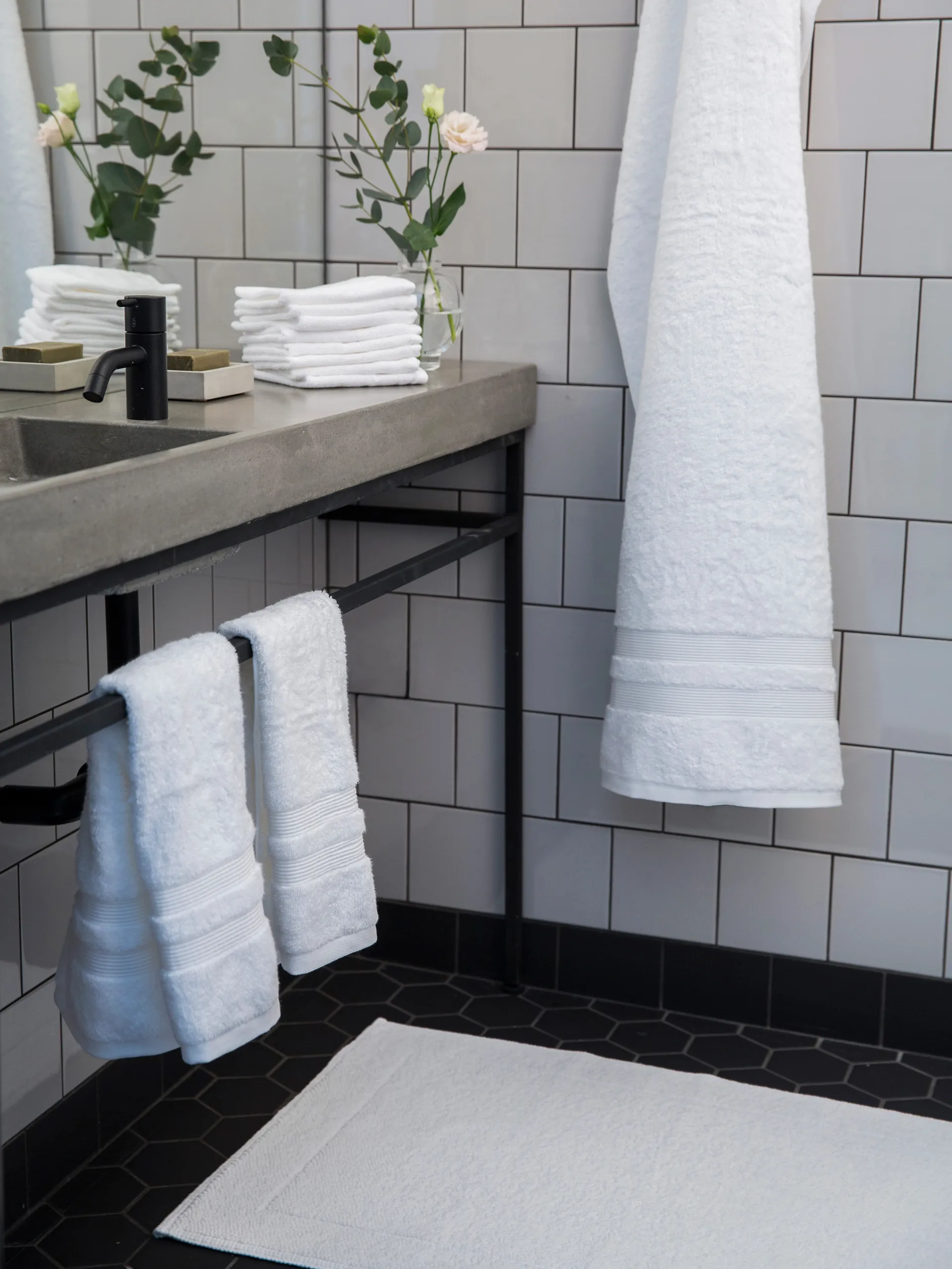 Fontana Håndkle EKO, Hvit, 70 x 140 cm Mille Notti