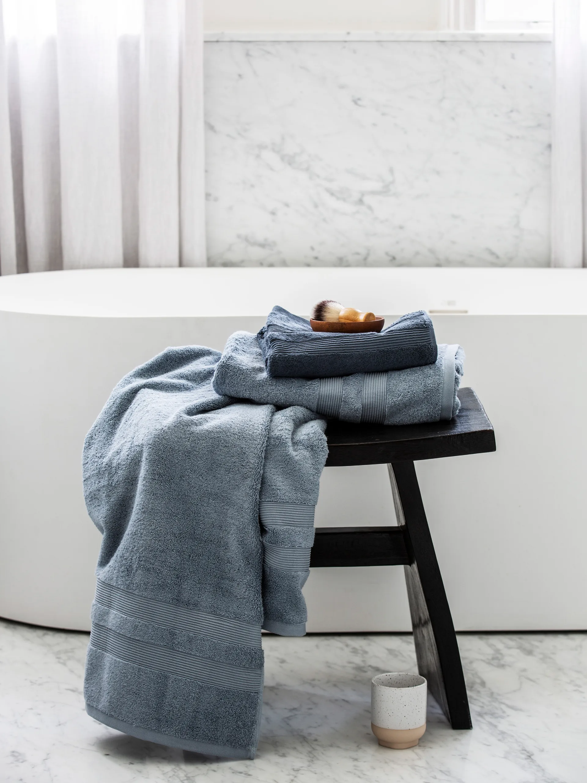 Fontana Håndkle EKO, Lyseblå, 70 x 140 cm Mille Notti