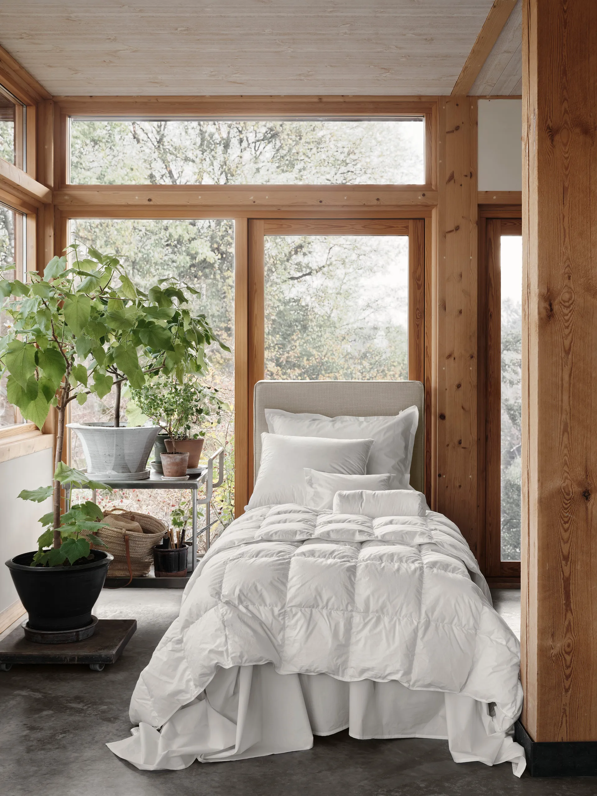 Natura Dundyne, Hvit, 220 x 220 cm, tykk Mille Notti