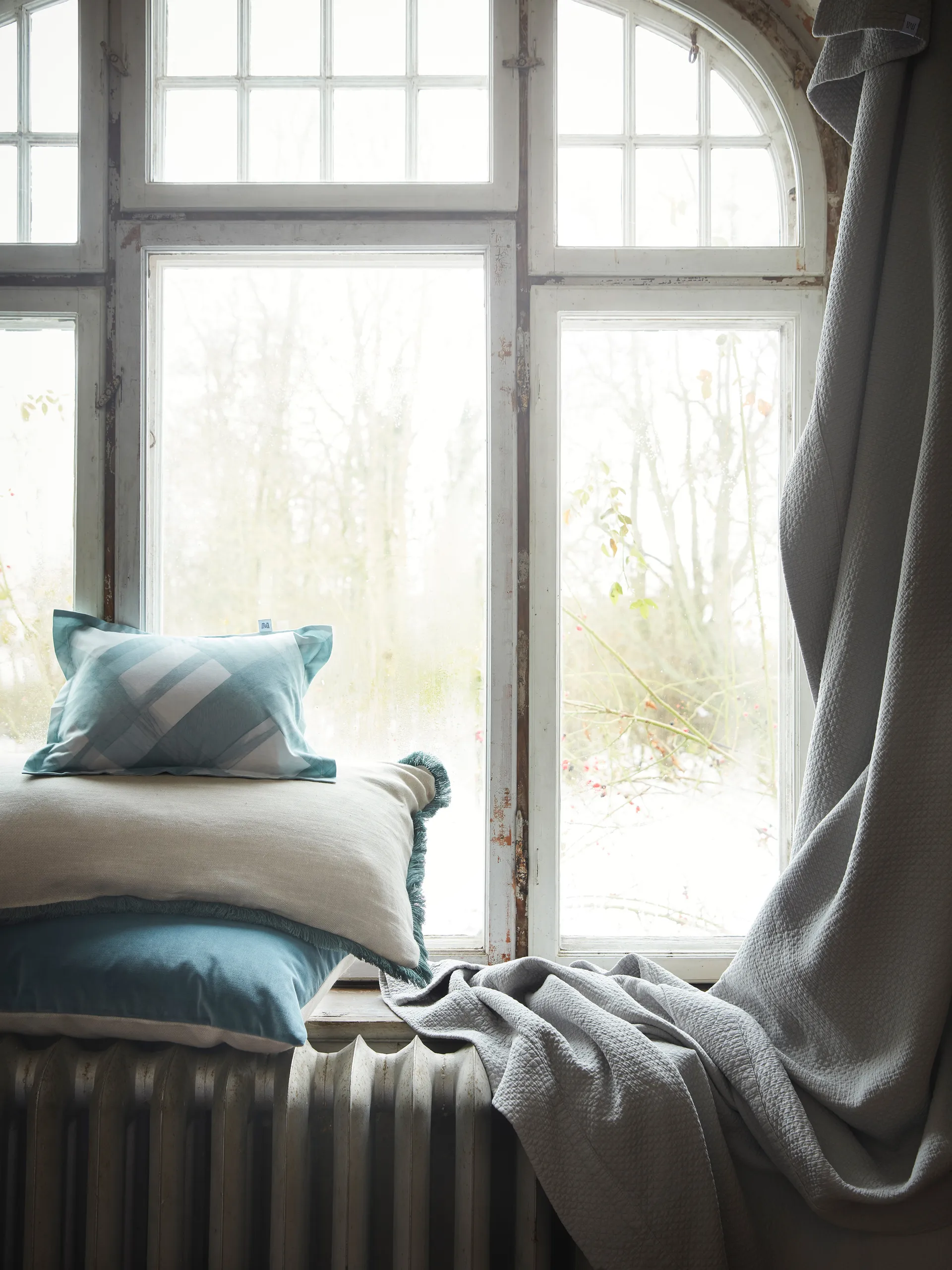 Pienza putetrekk, Beige-grønn, 50 x 50 cm Mille Notti