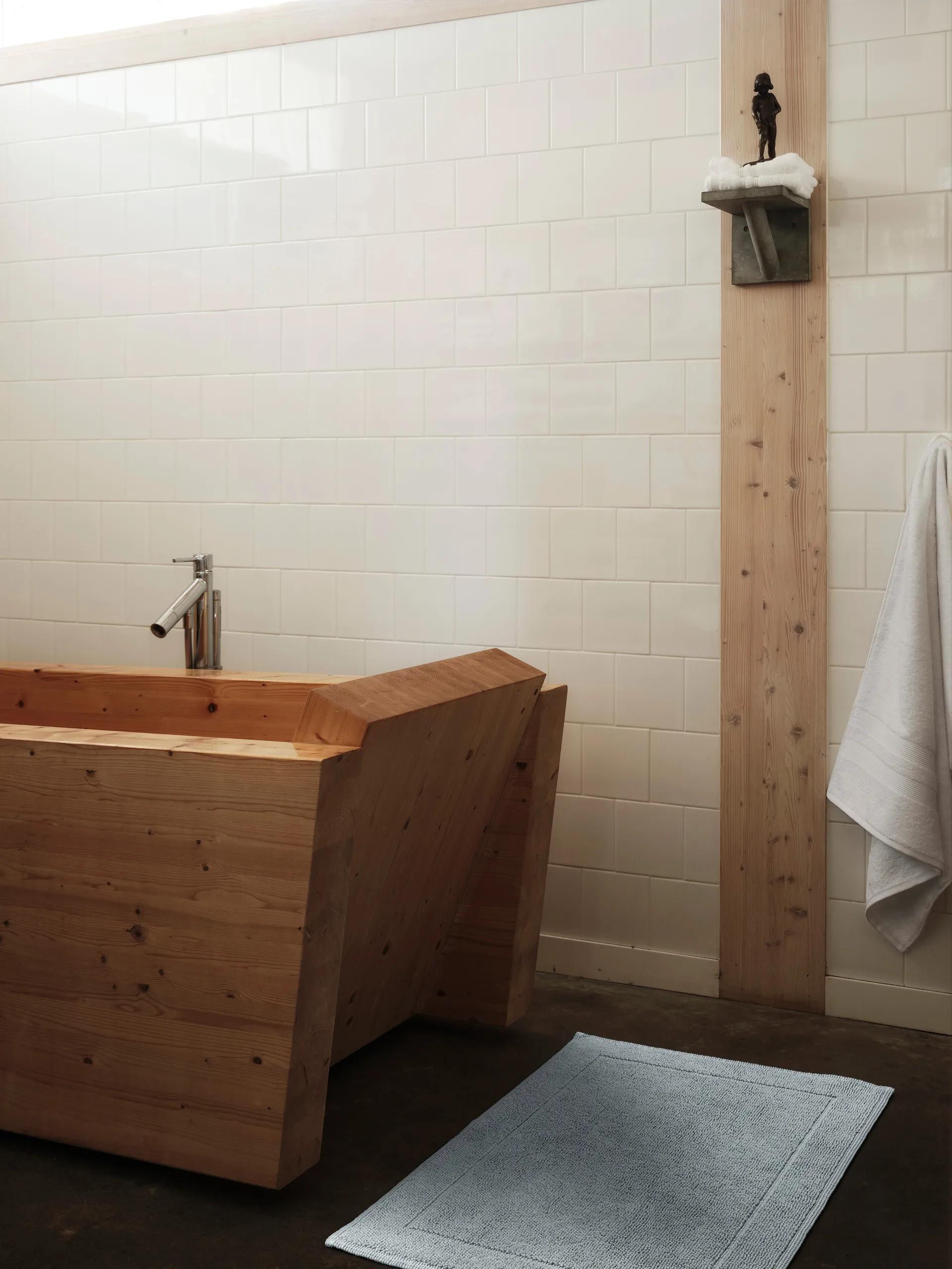 Portofino Baderomsmatte, Isblå, 60 x 90 cm Mille Notti