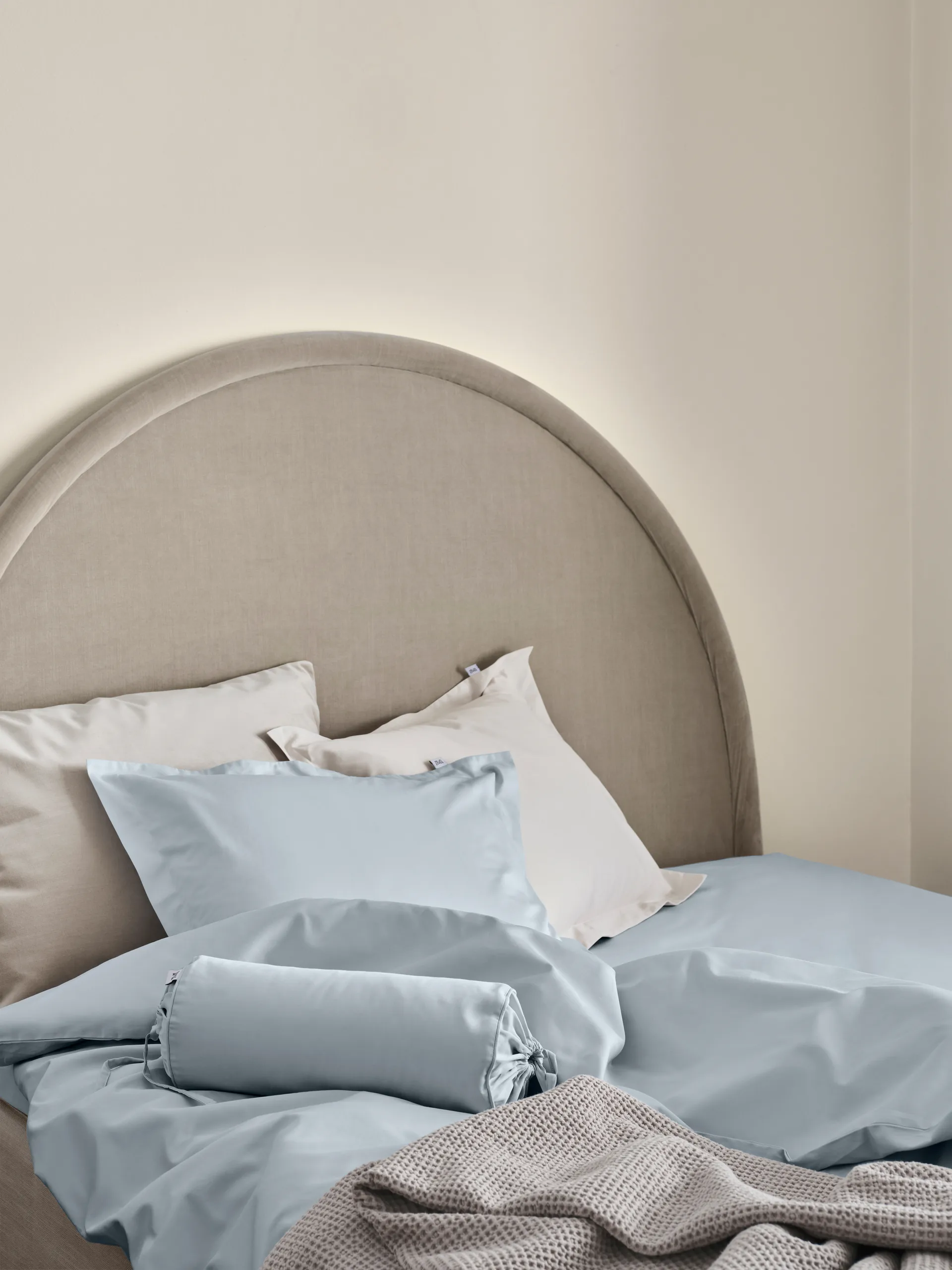 Satina Dynetrekk, Lyseblå, 220x220 cm Mille Notti