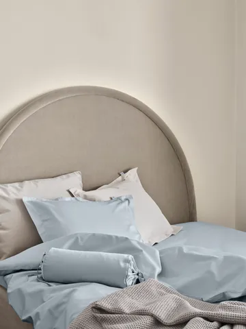 Satina Dynetrekk - Lyseblå, 220x220 cm - Mille Notti