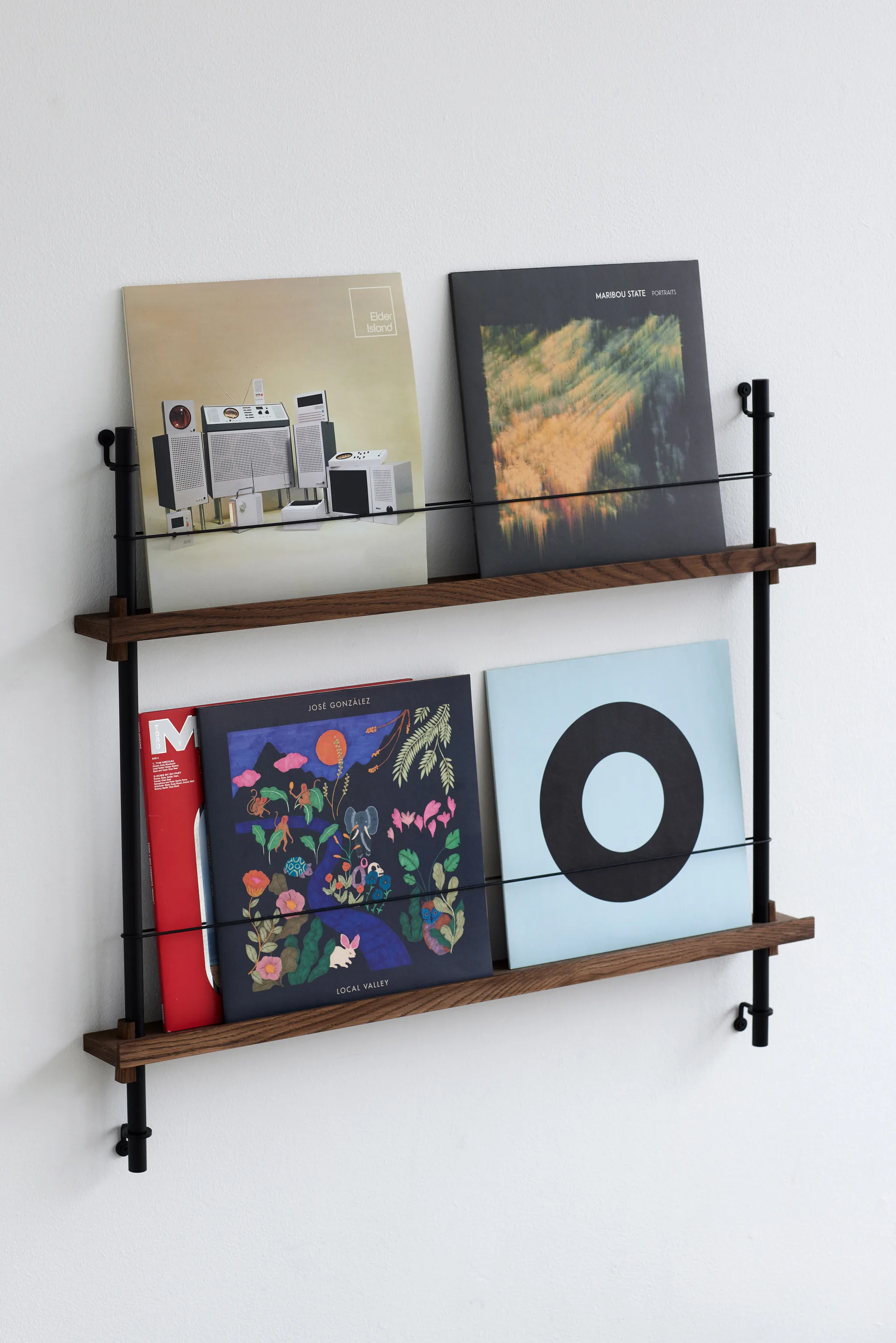 Moebe avisholder, Smoked oak-green MOEBE