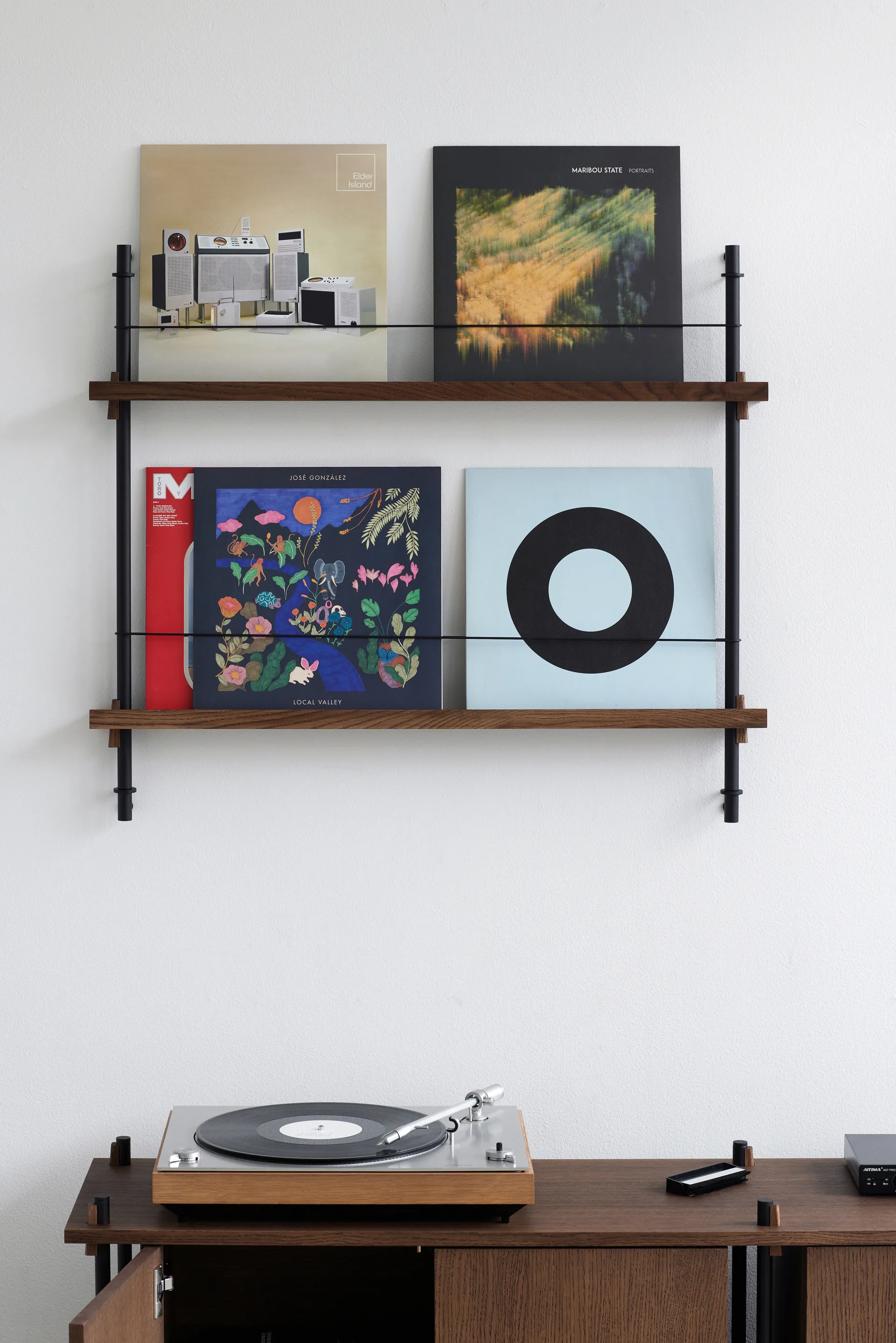 Moebe avisholder, Smoked oak-white MOEBE