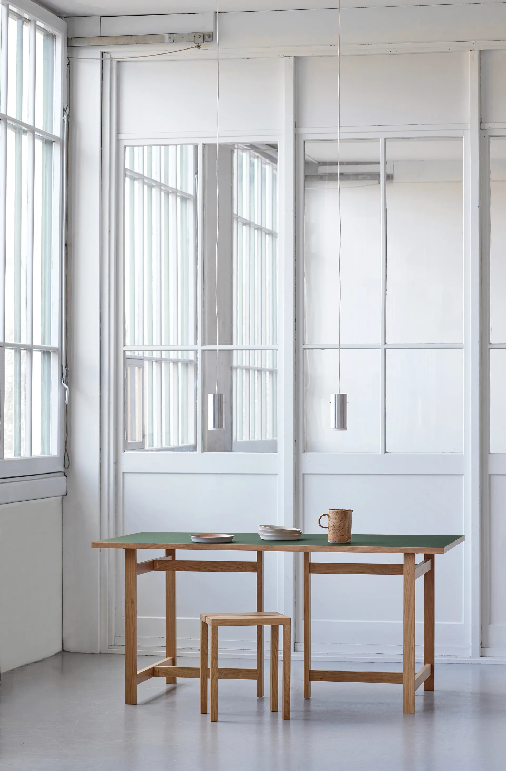 Moebe Rektangulært spisebord, Green, 160x90 cm MOEBE