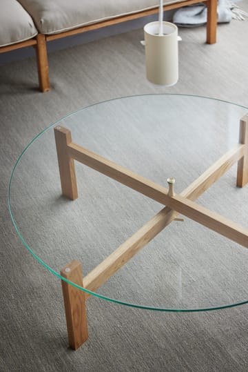 Moebe Round sofabord Ø88 cm - Ek - MOEBE