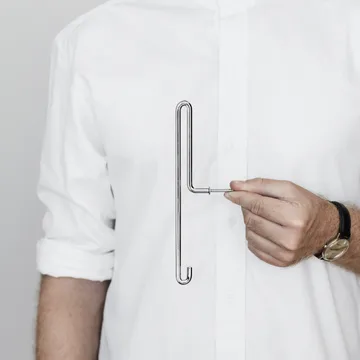 Moebe Wall hook large - Rustfritt stål - MOEBE