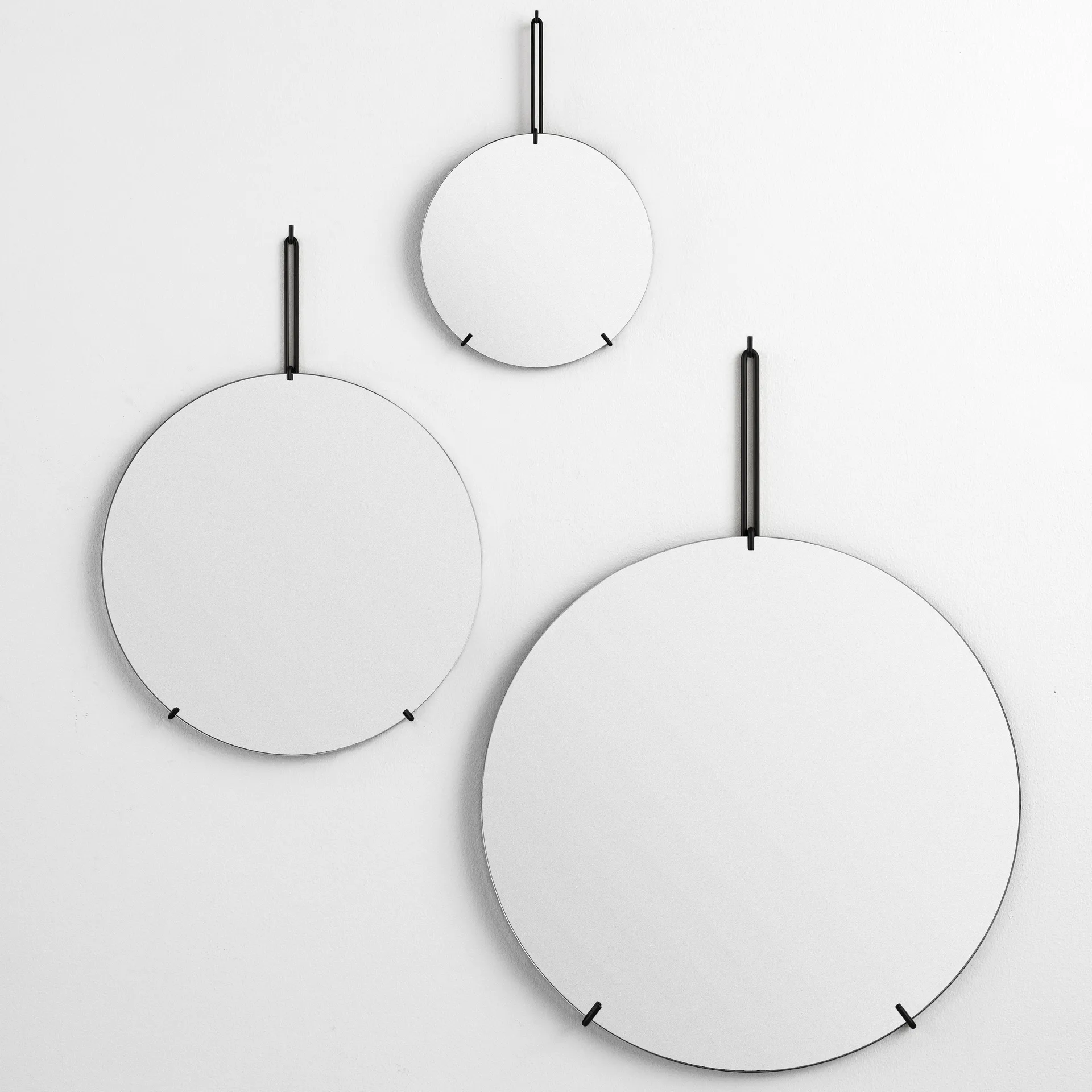 Moebe Wall mirror Ø 30 cm, Svart MOEBE