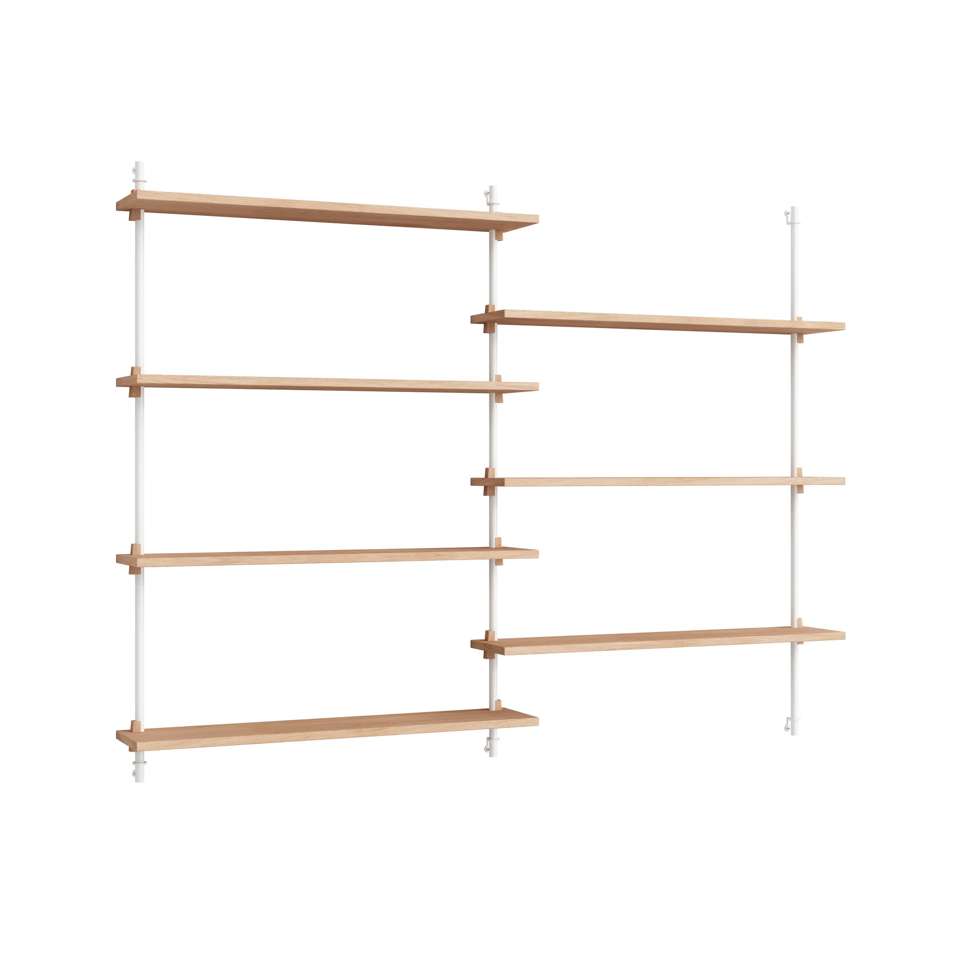 Moebe wall shelving ws.115.2.B, Eik-hvit MOEBE