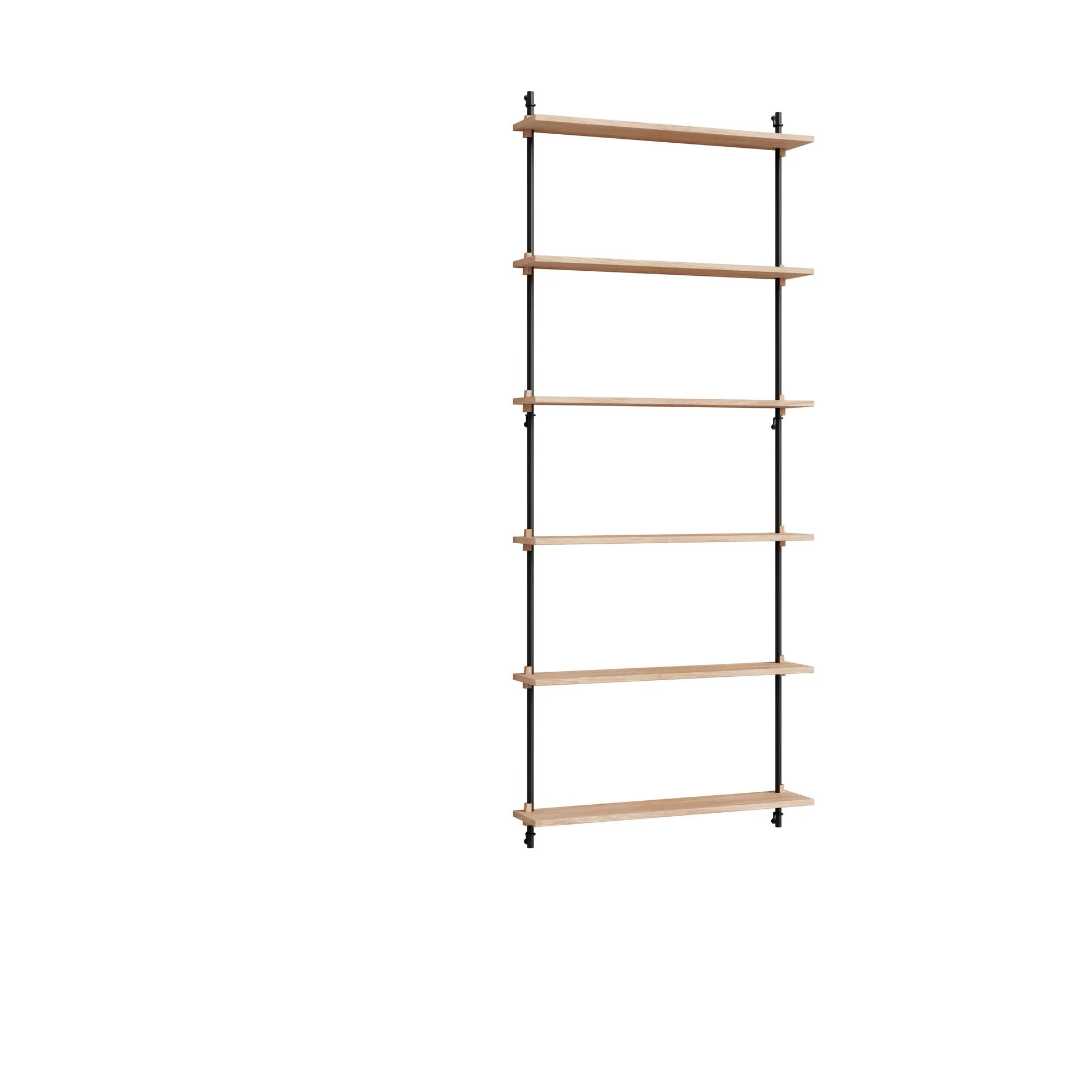 Moebe wall shelving ws.200.1, Eik-svart MOEBE